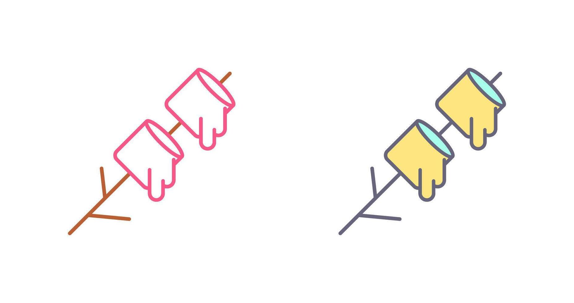 Marshmallows Icon Design vector