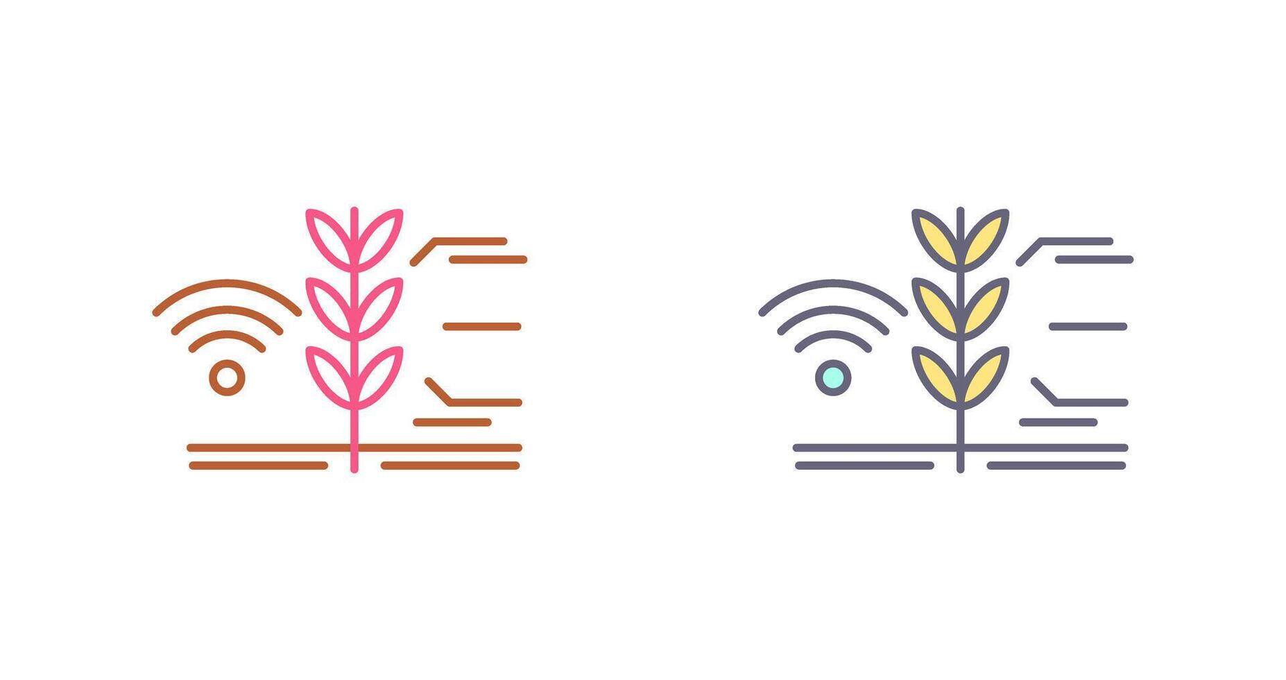 Smart Farm Icon Design vector