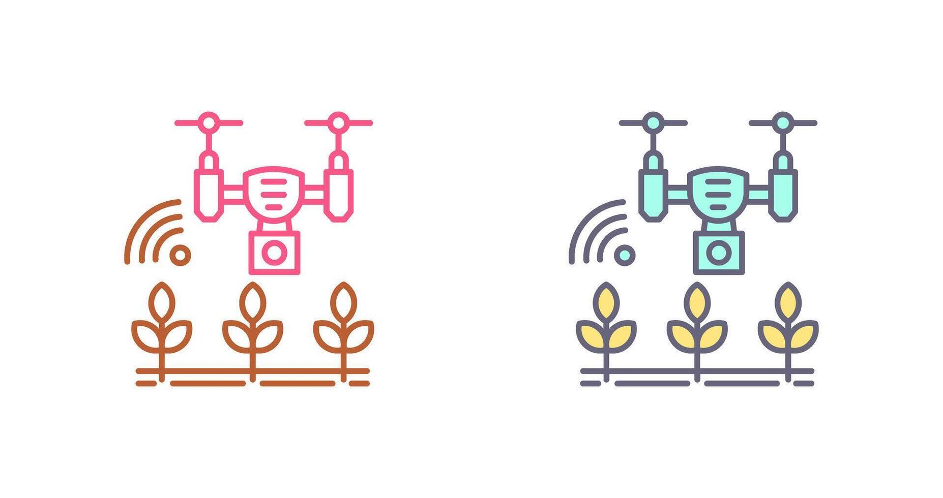 Smart Farm Icon Design vector