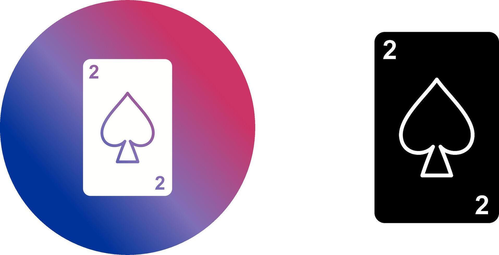 Spades Card Icon Design vector