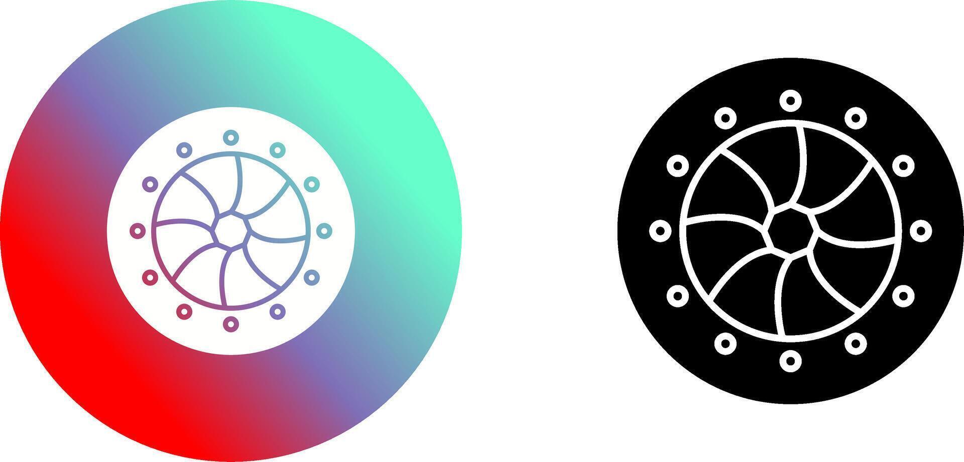 Unique Optical Diaphram Icon Design vector