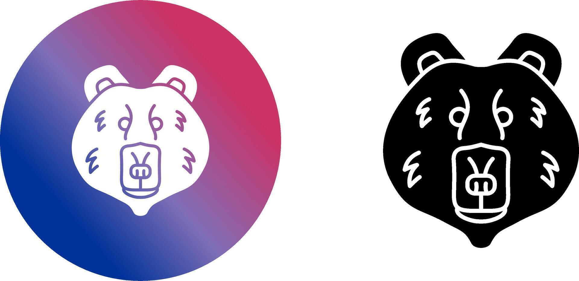 Polar Bear Icon Design vector