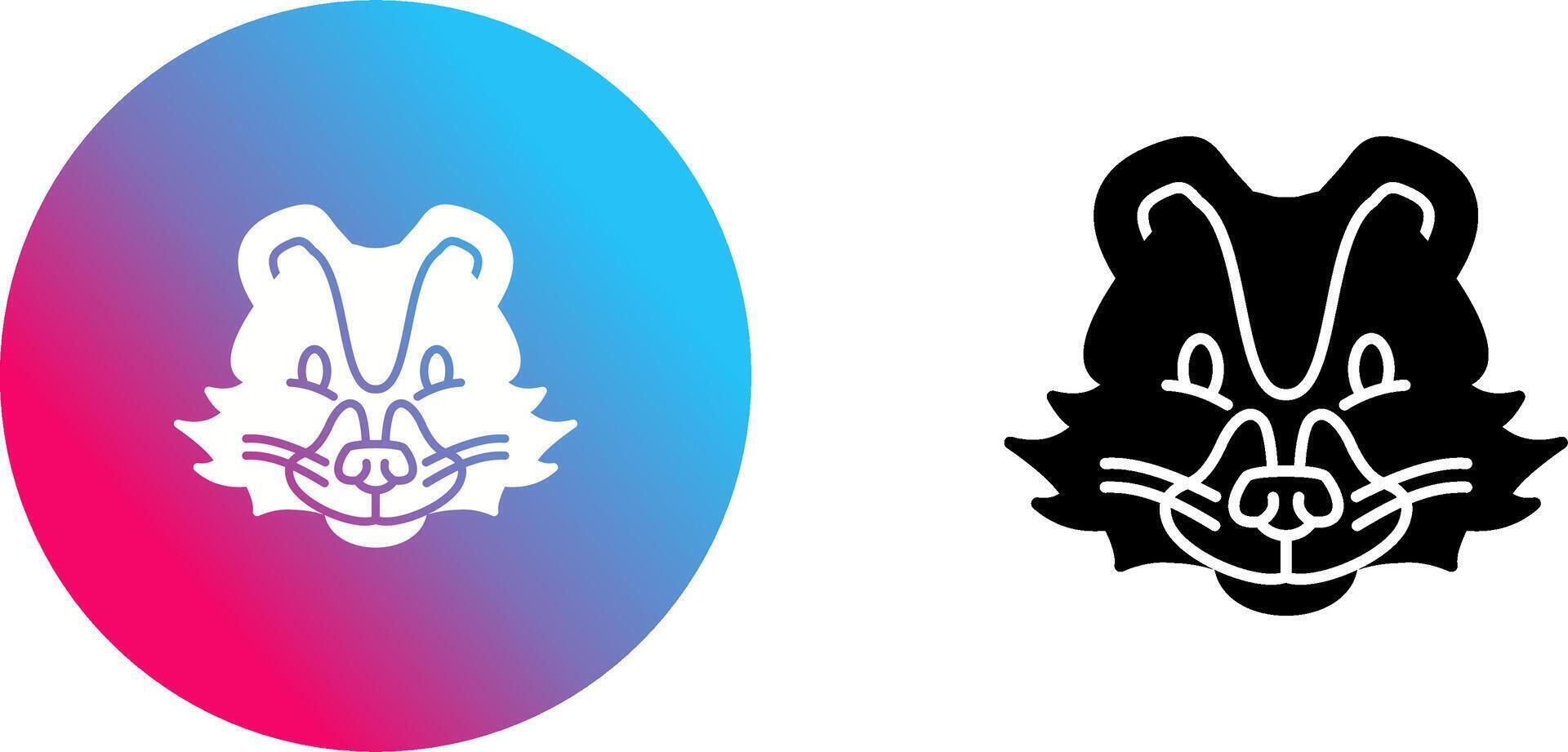 Skunk Icon Design vector