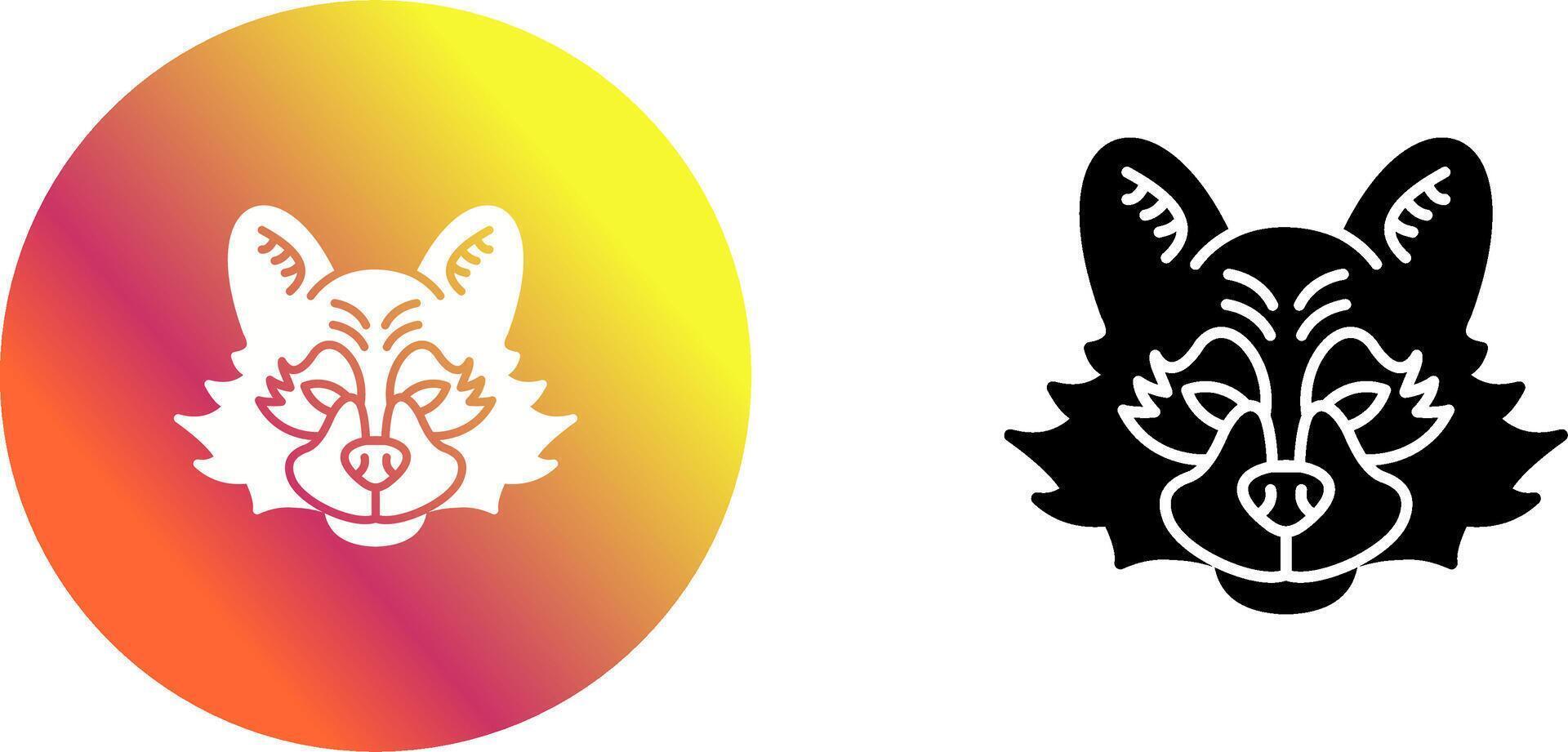 Raccoon Icon Design vector