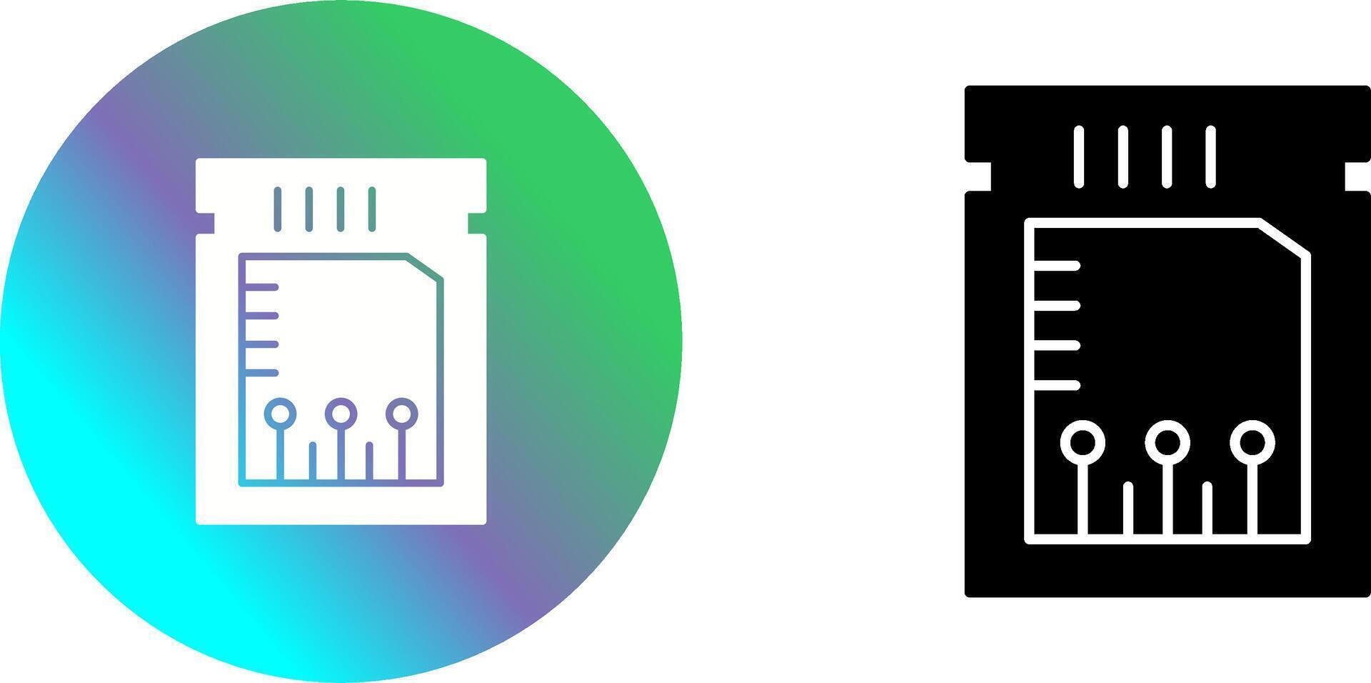 Unique Chip Icon Design vector
