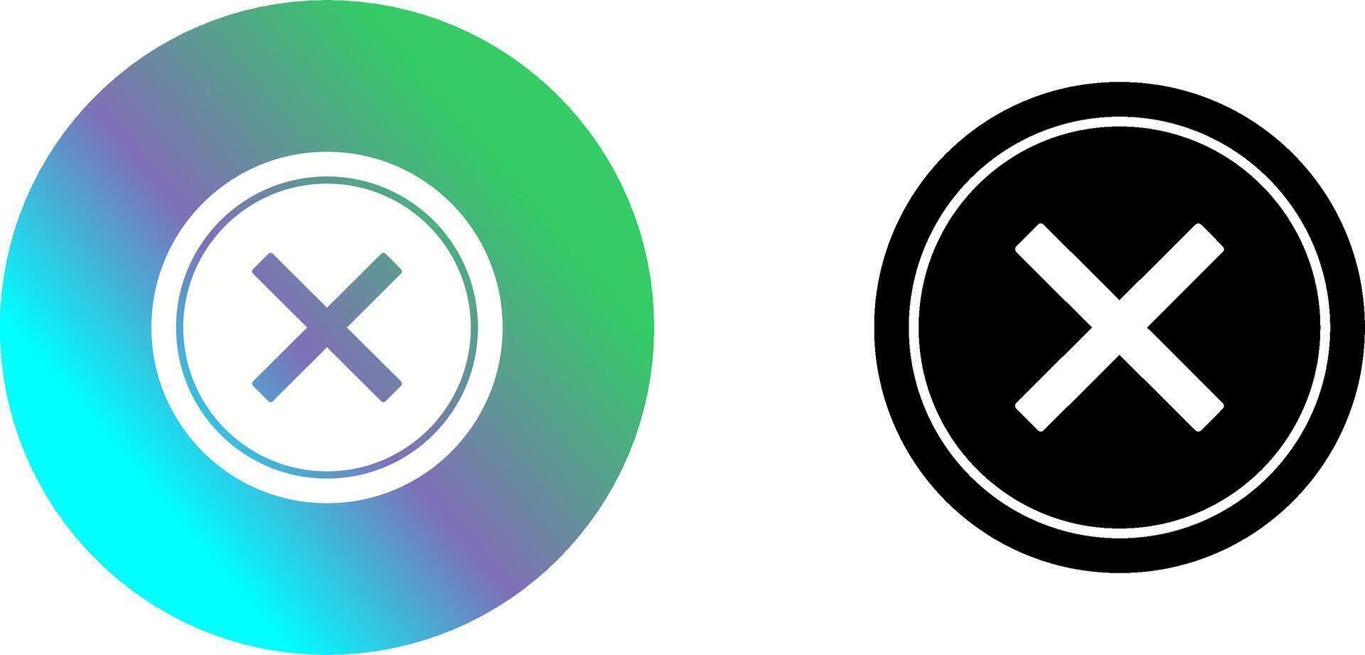 Do Not Cross Icon Design vector