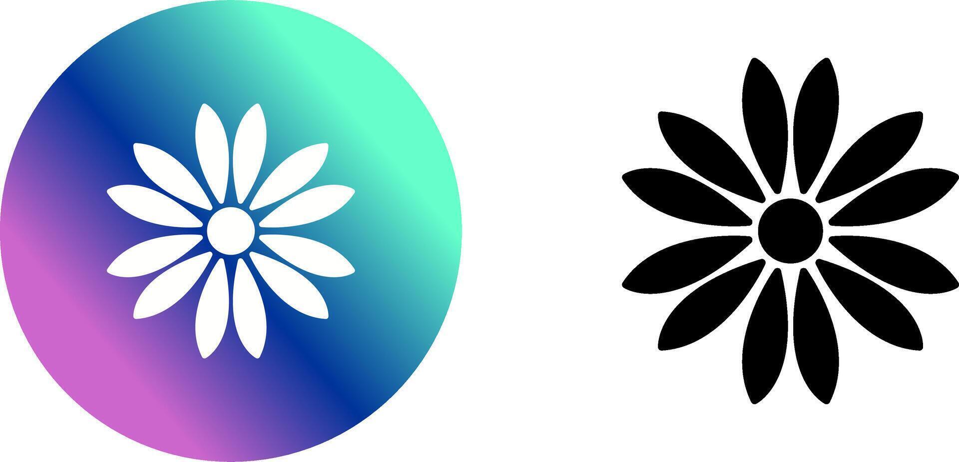 Unique Flower Icon Design vector