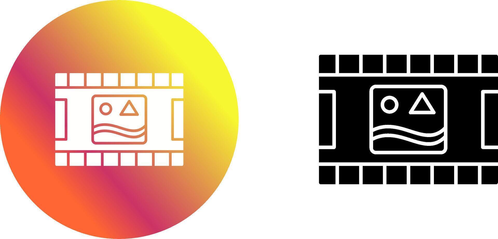 Unique Pictures Reel Icon Design vector