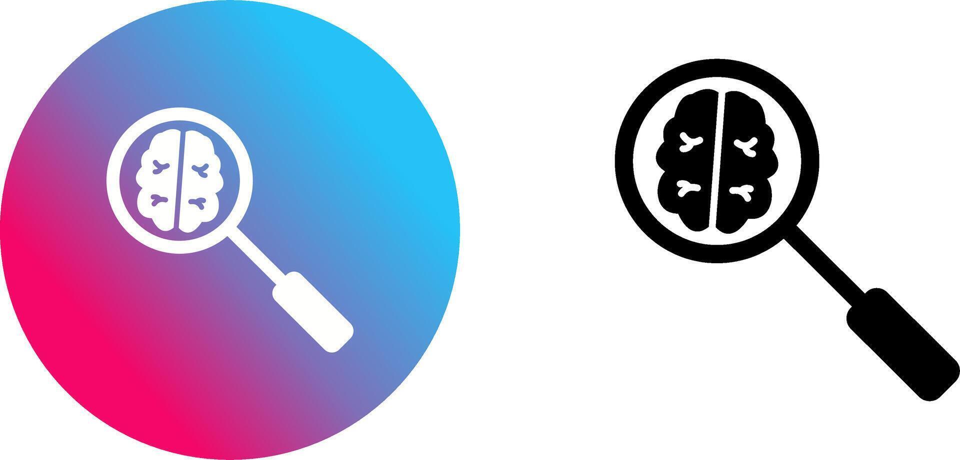 Unique Intelligent Search Icon Design vector