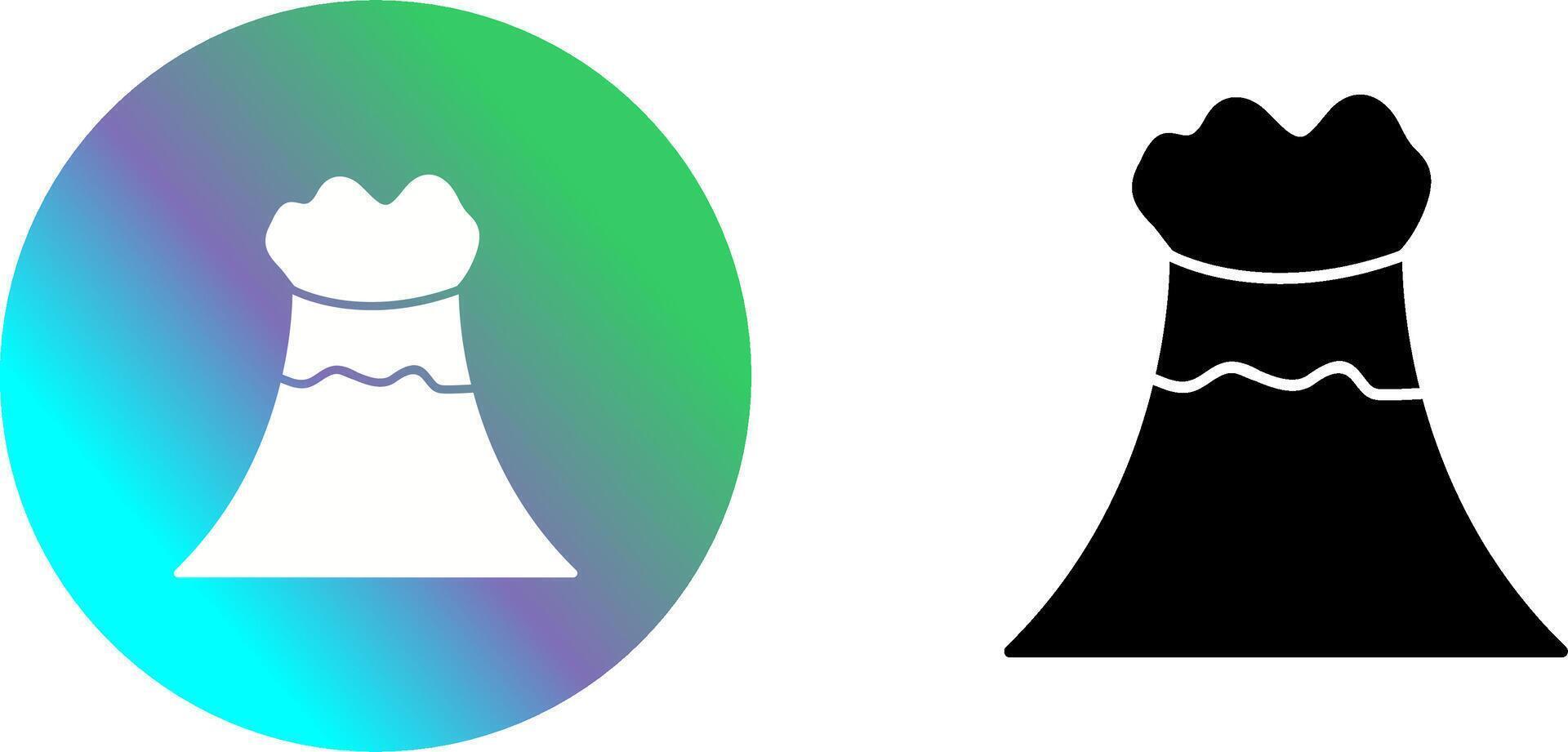 Volcano Icon Design vector