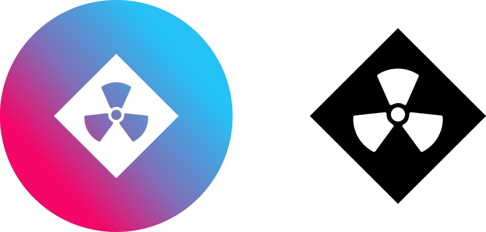 Radiation Icon Design vector