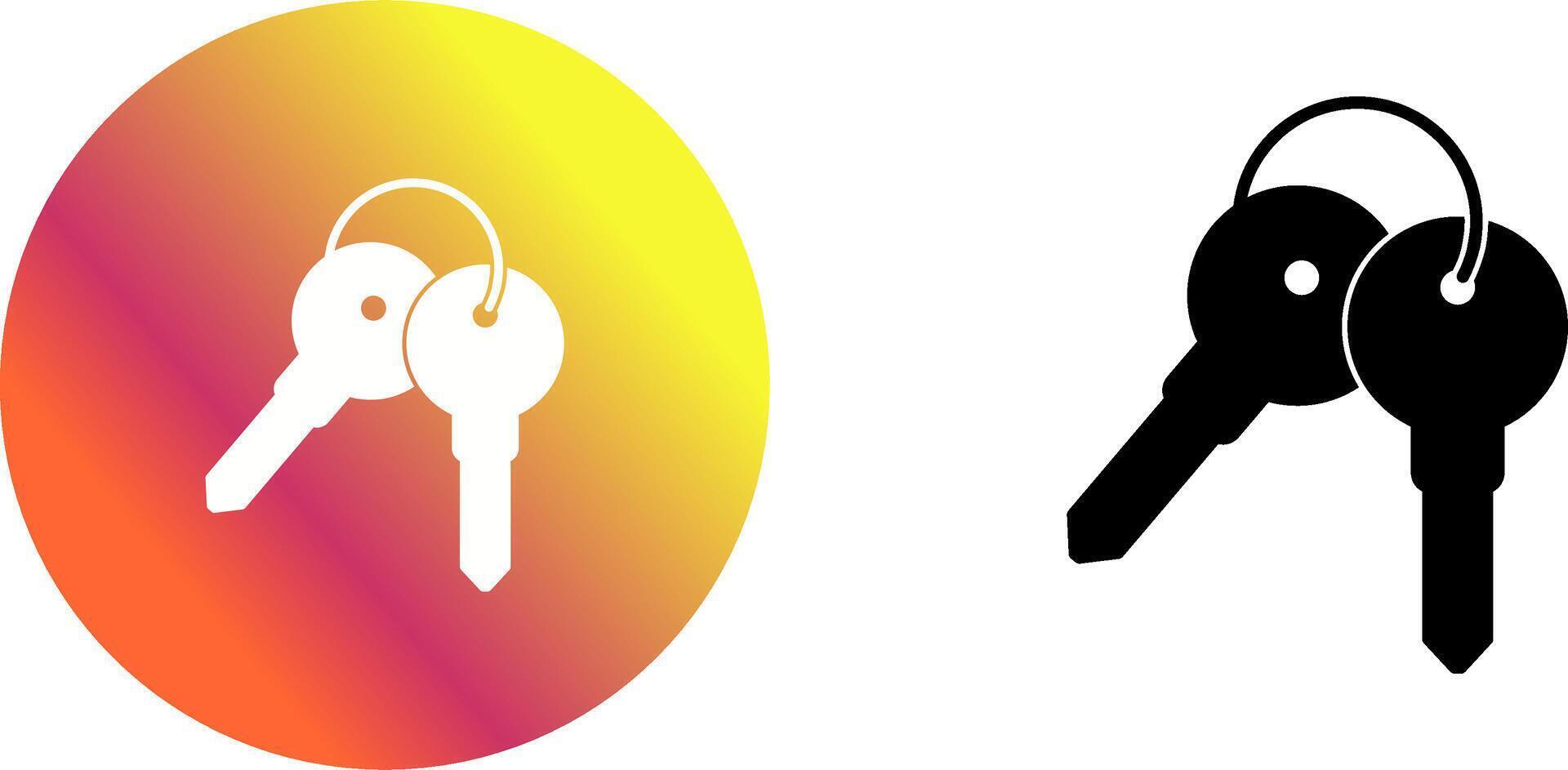 Keys Icon Design vector