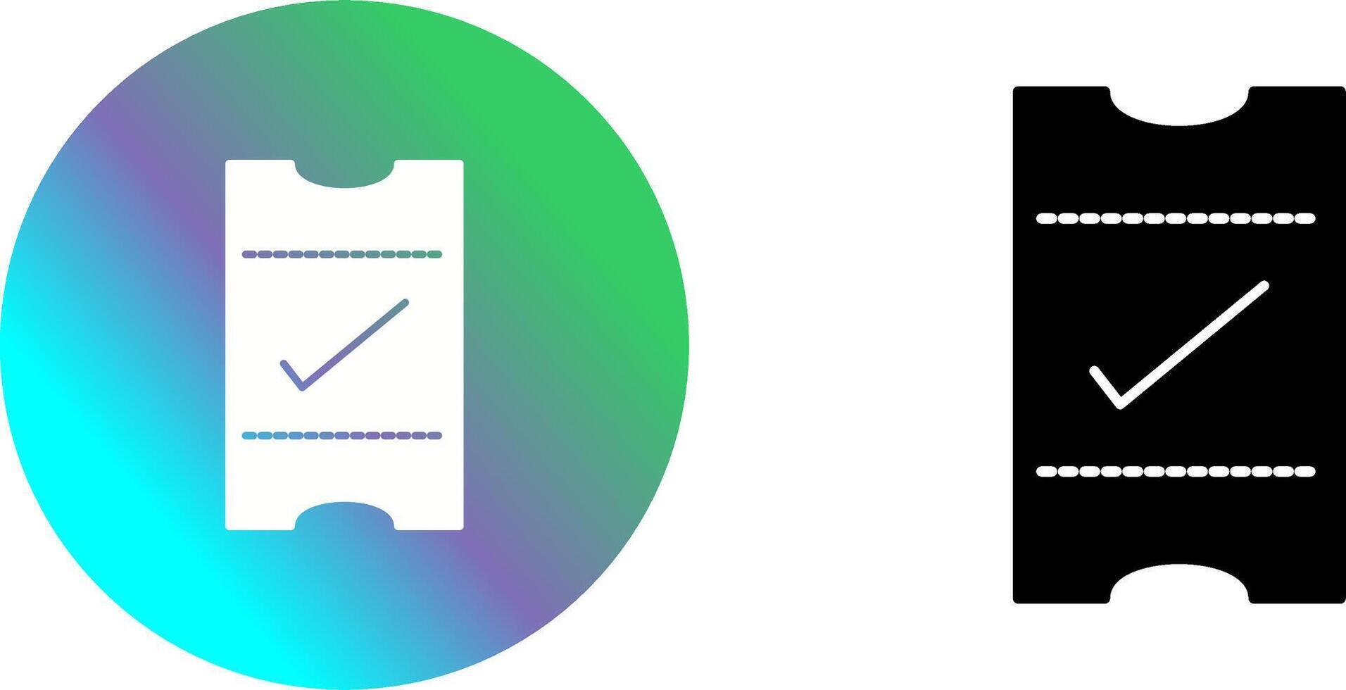 Passes Icon Design vector
