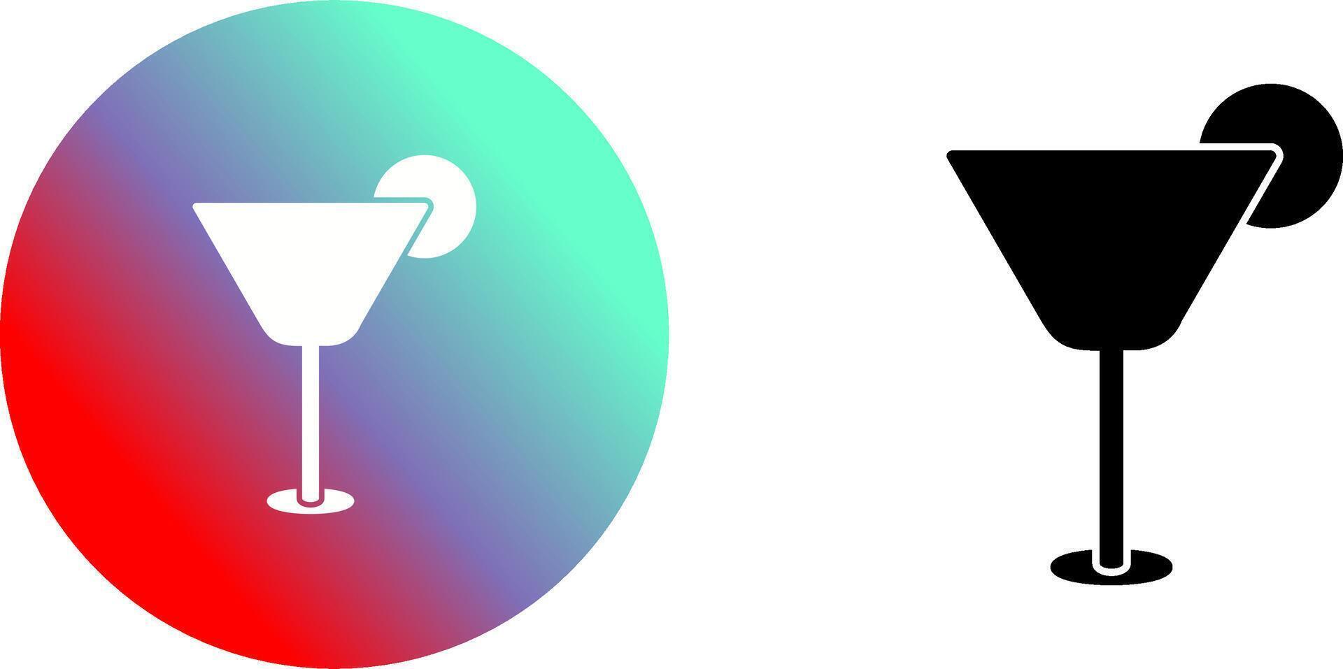 Cocktail Drink Icon Design vector
