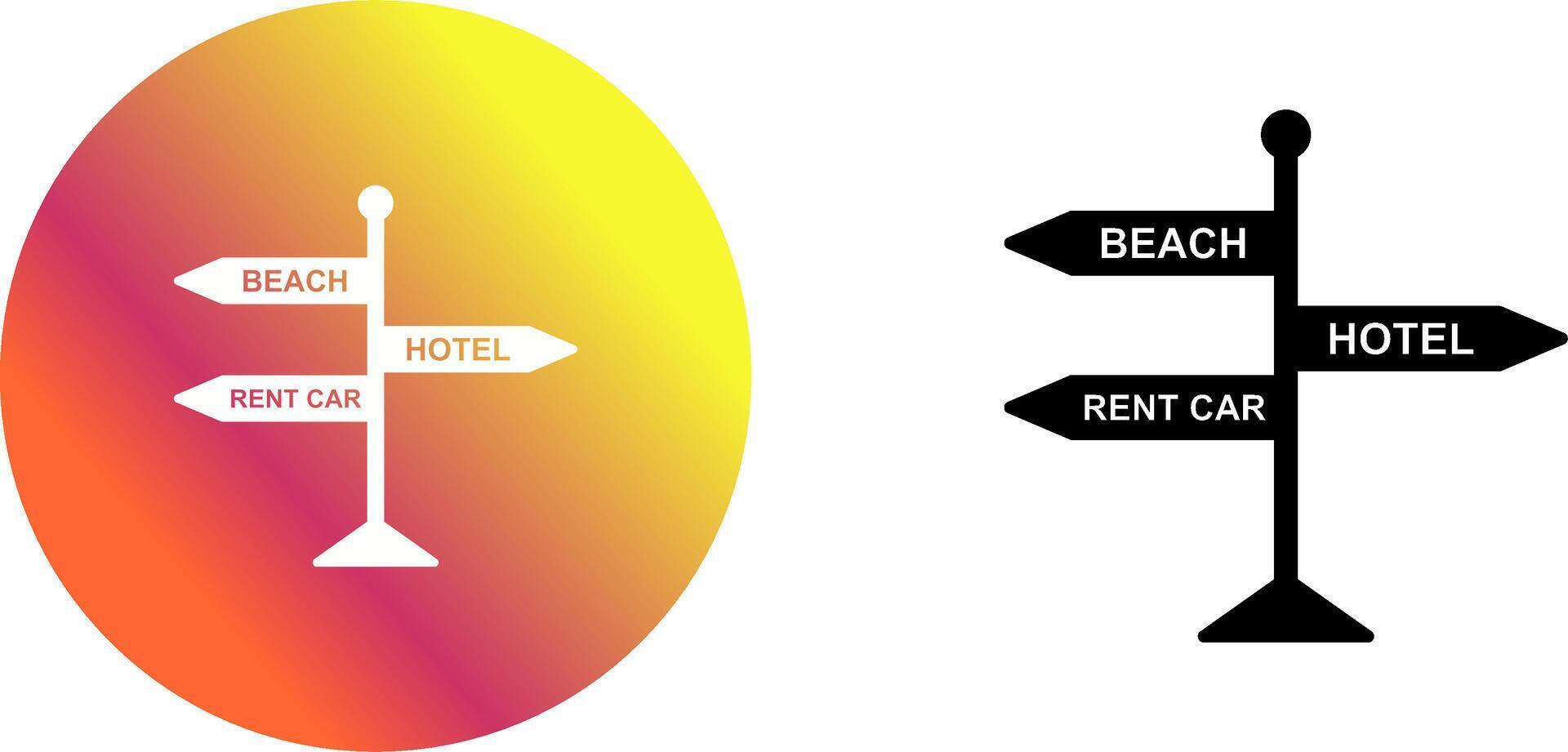 Signboard Icon Design vector