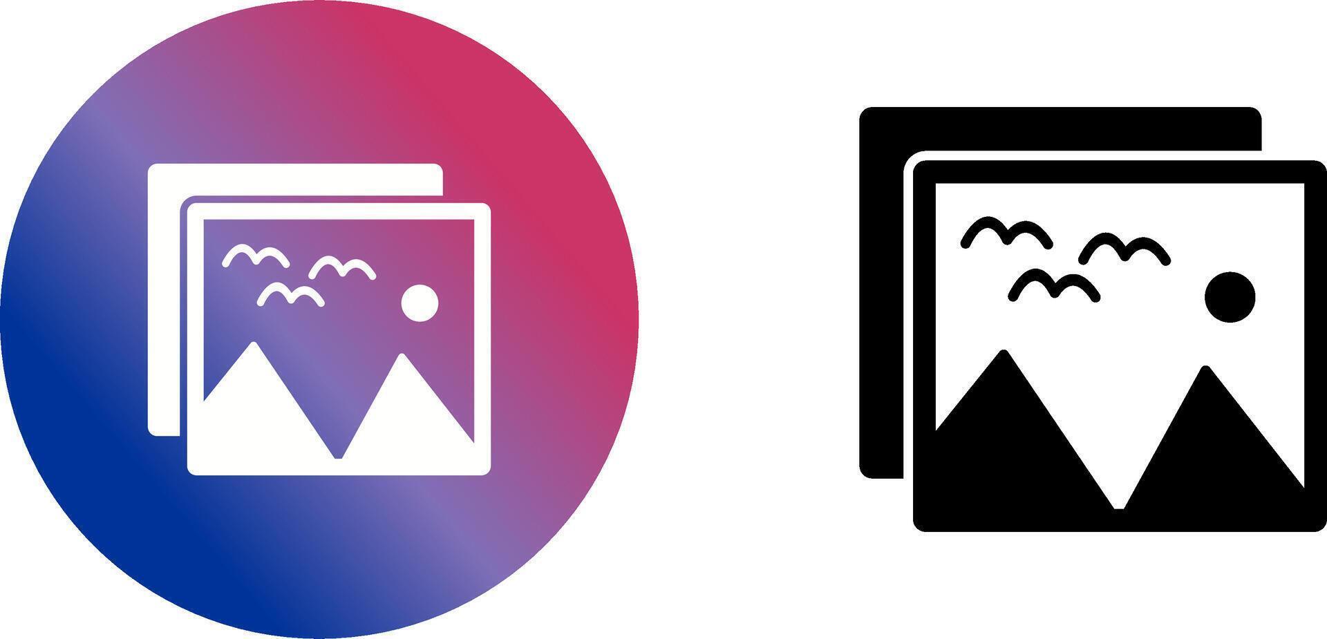 Pictures Icon Design vector
