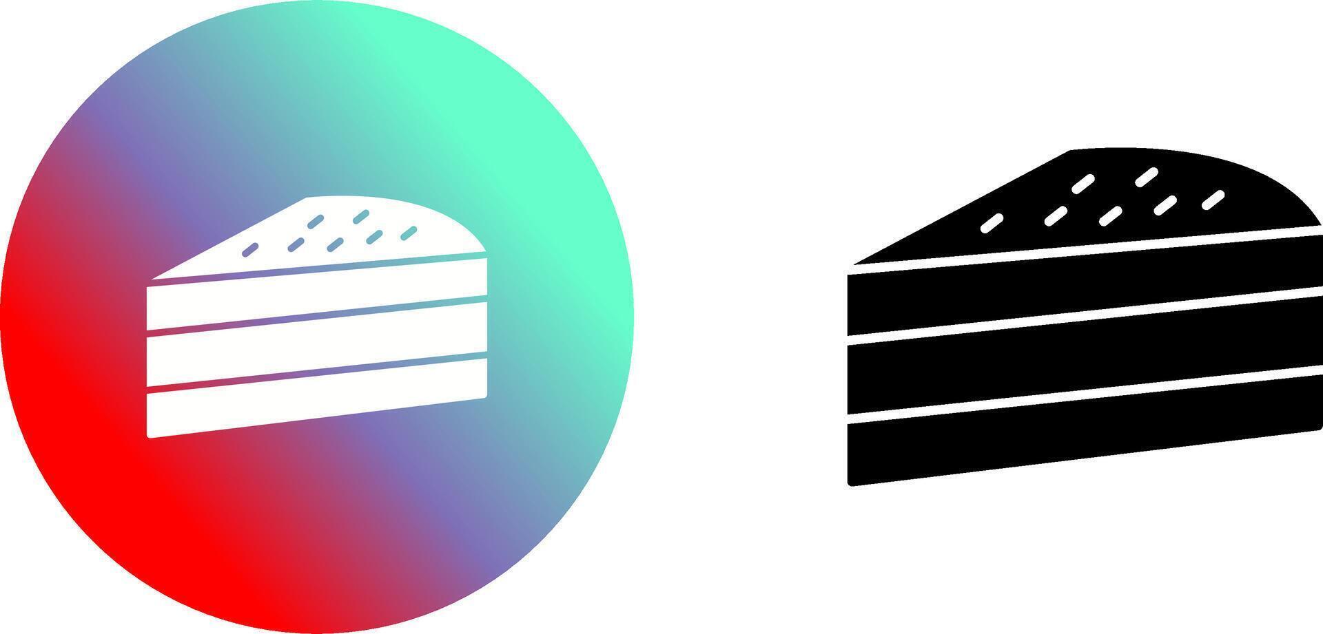Cake Slice Icon Design vector