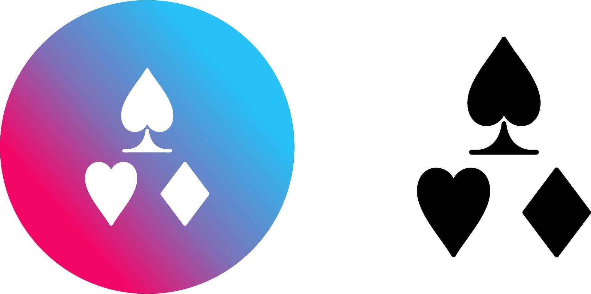 Card Suits Icon Design vector