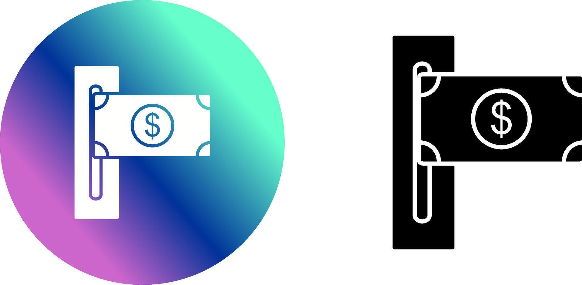 Slot of Bills Icon Design vector