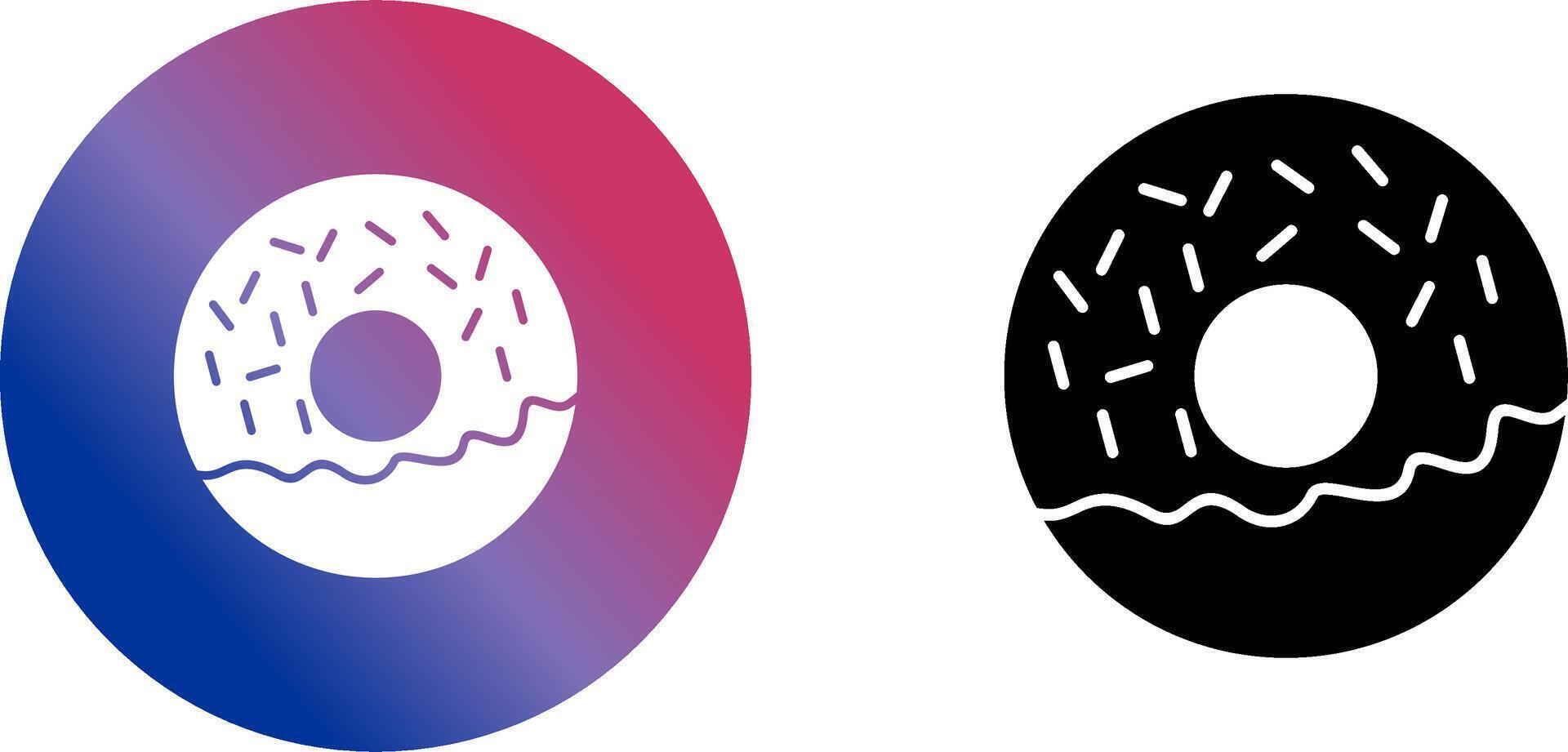 Doughnut Icon Design vector