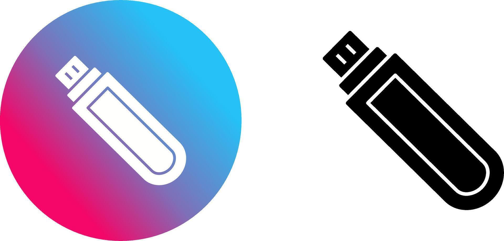 Unique USB Drive Icon Design vector
