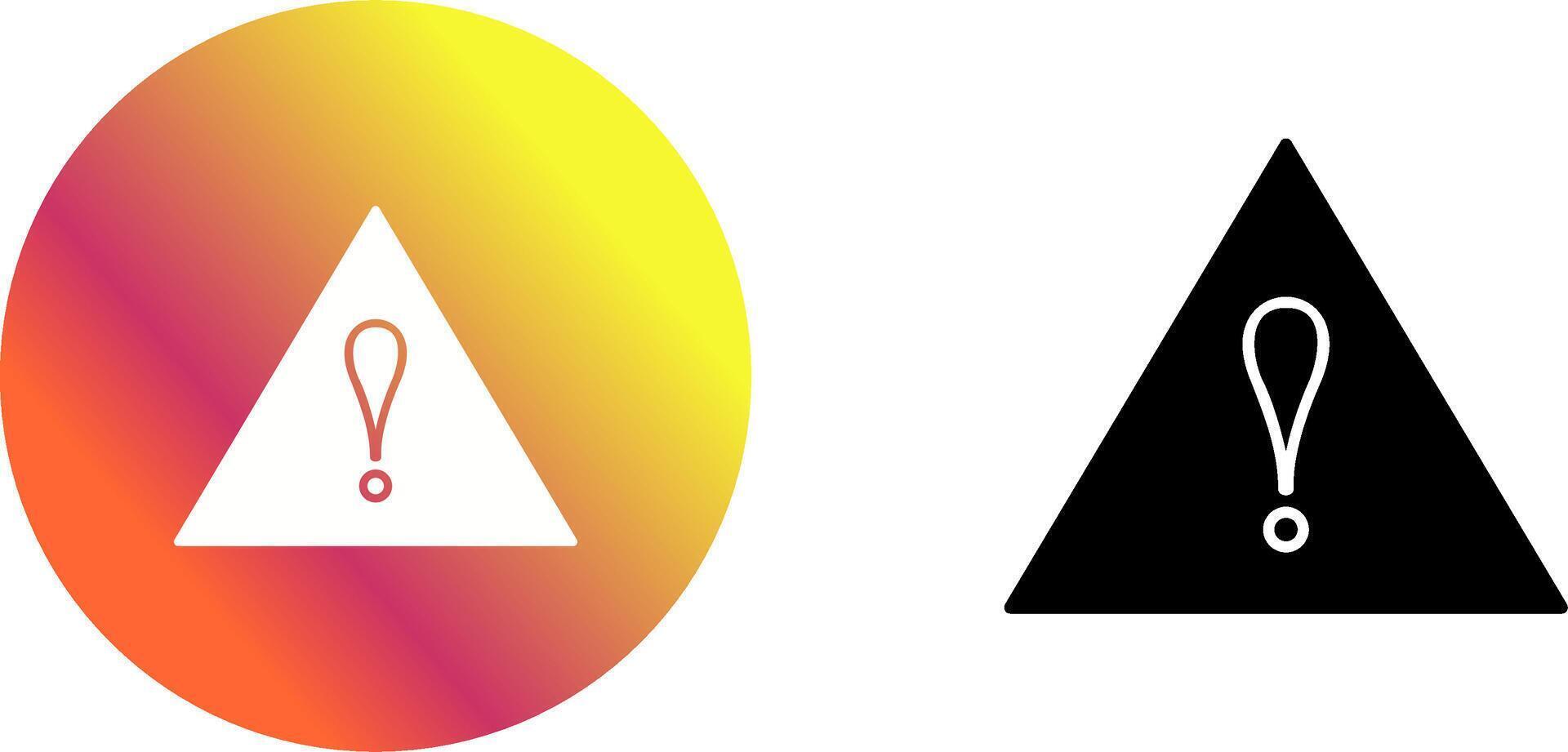 Unique Alert Icon Design vector