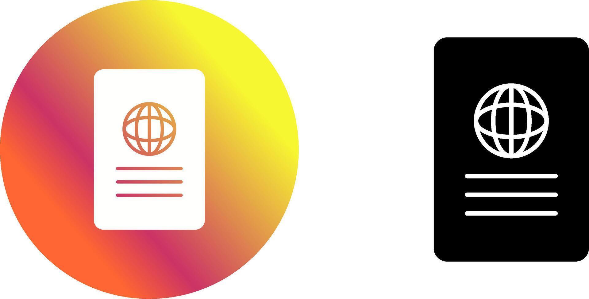 Unique Global Report Icon Design vector