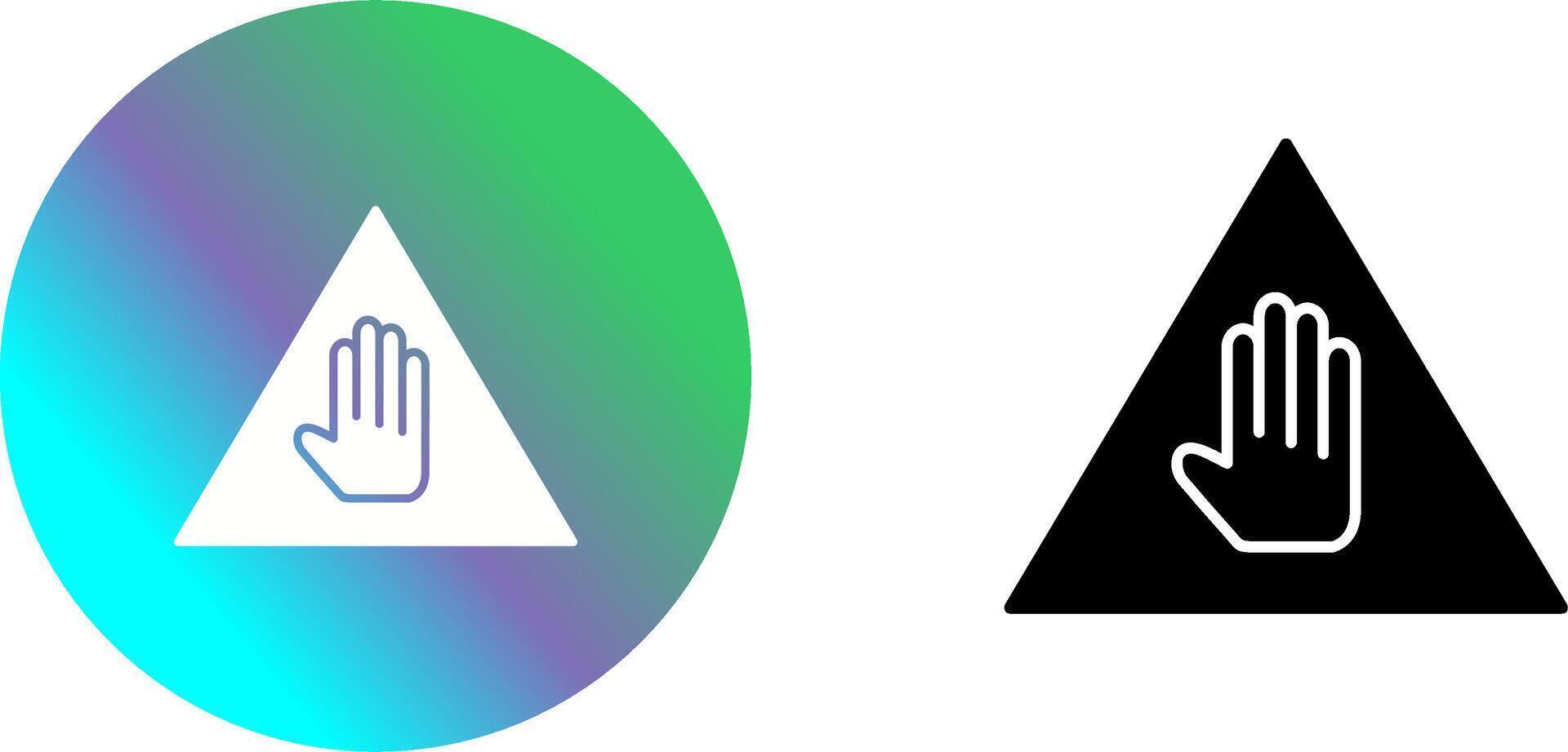 Unique Warning Icon Design vector