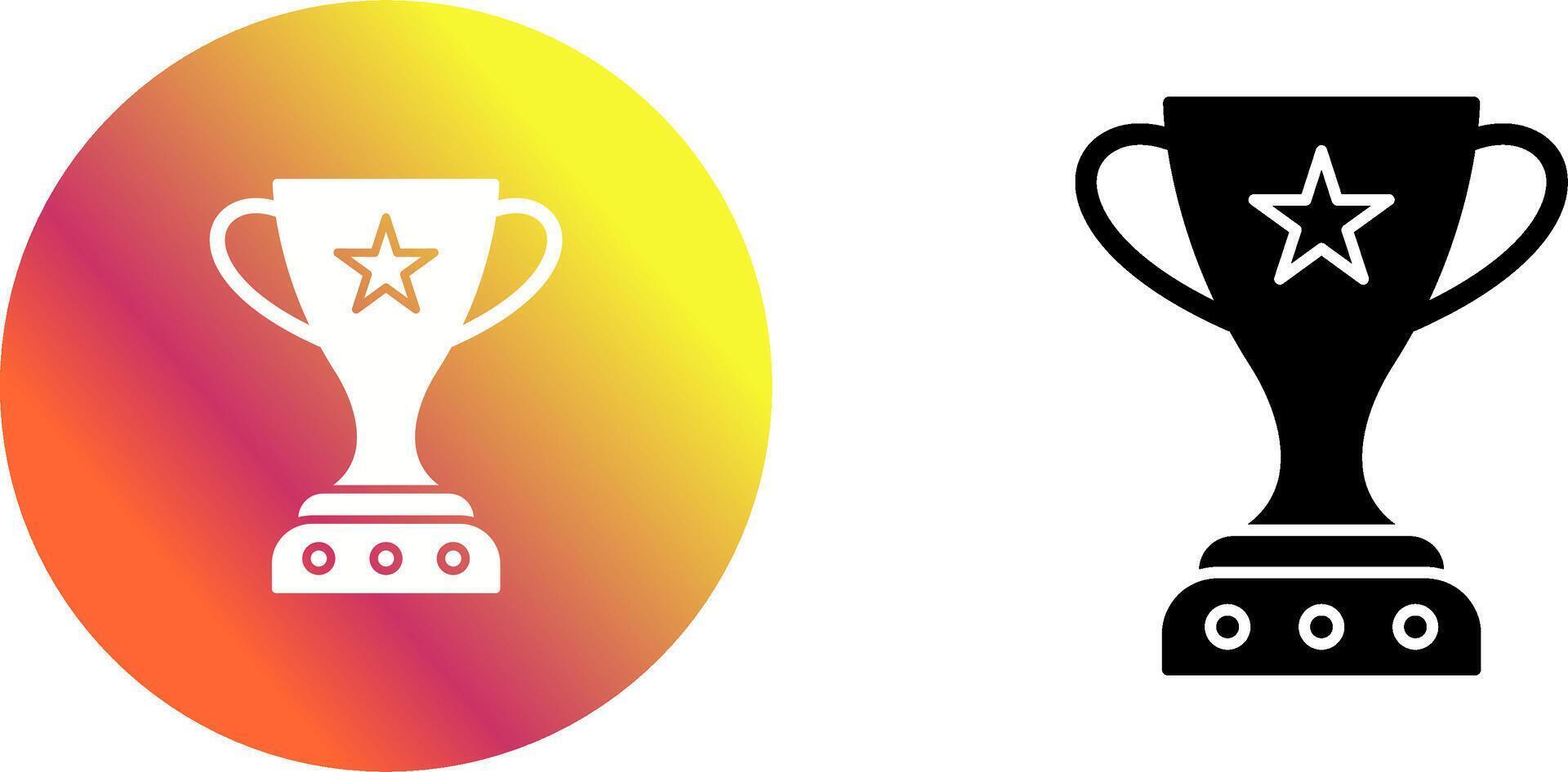 Unique Winner Icon Design vector