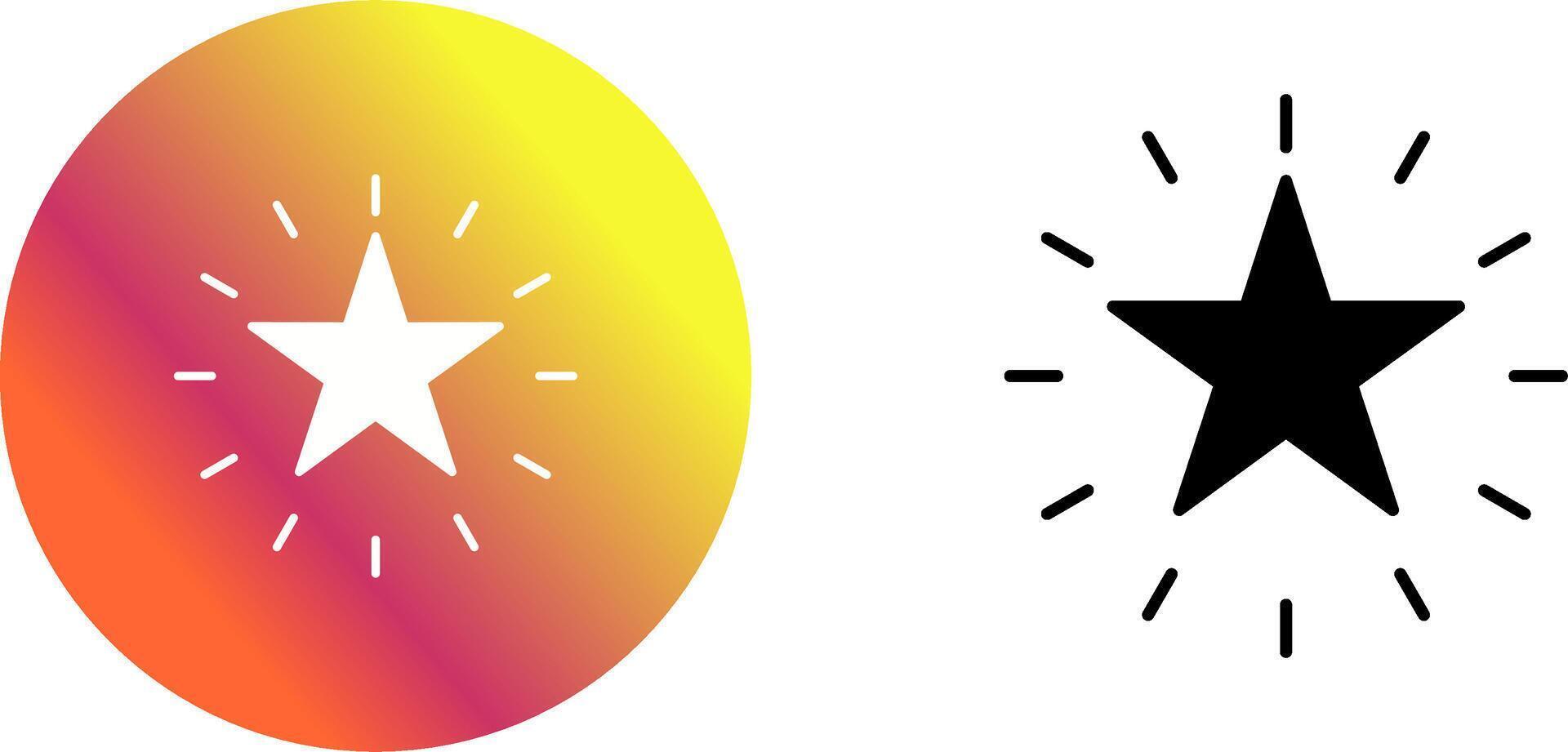 Unique Star Icon Design vector