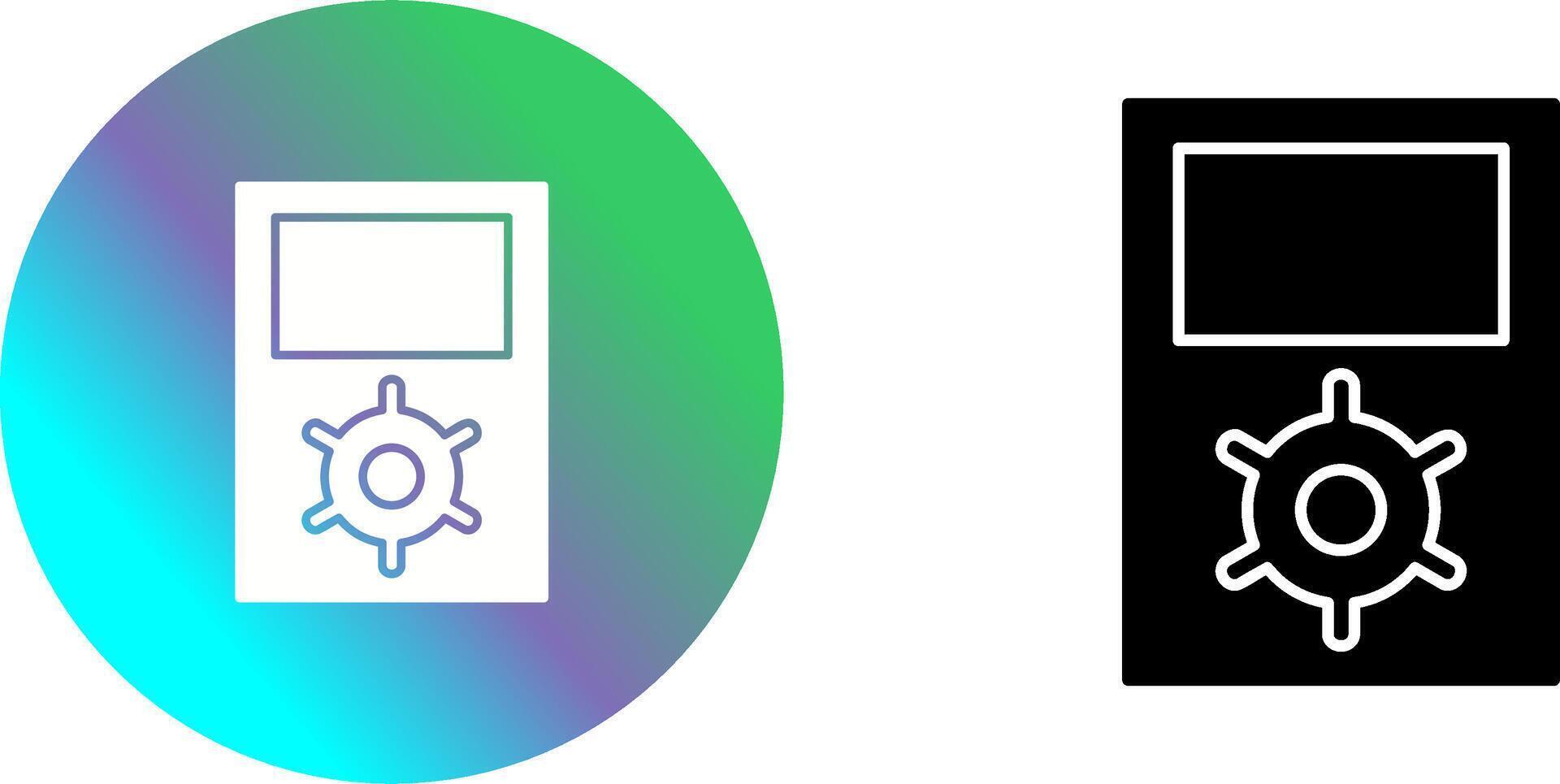 Unique Portfolio Management Icon Design vector