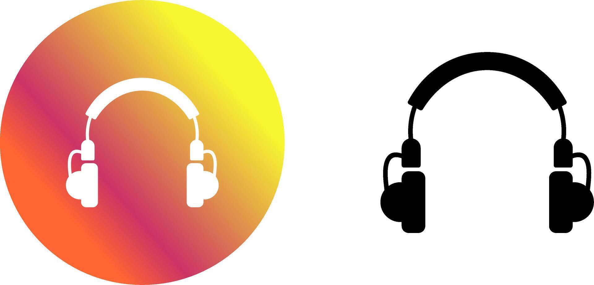 Unique Headphones Icon Design vector