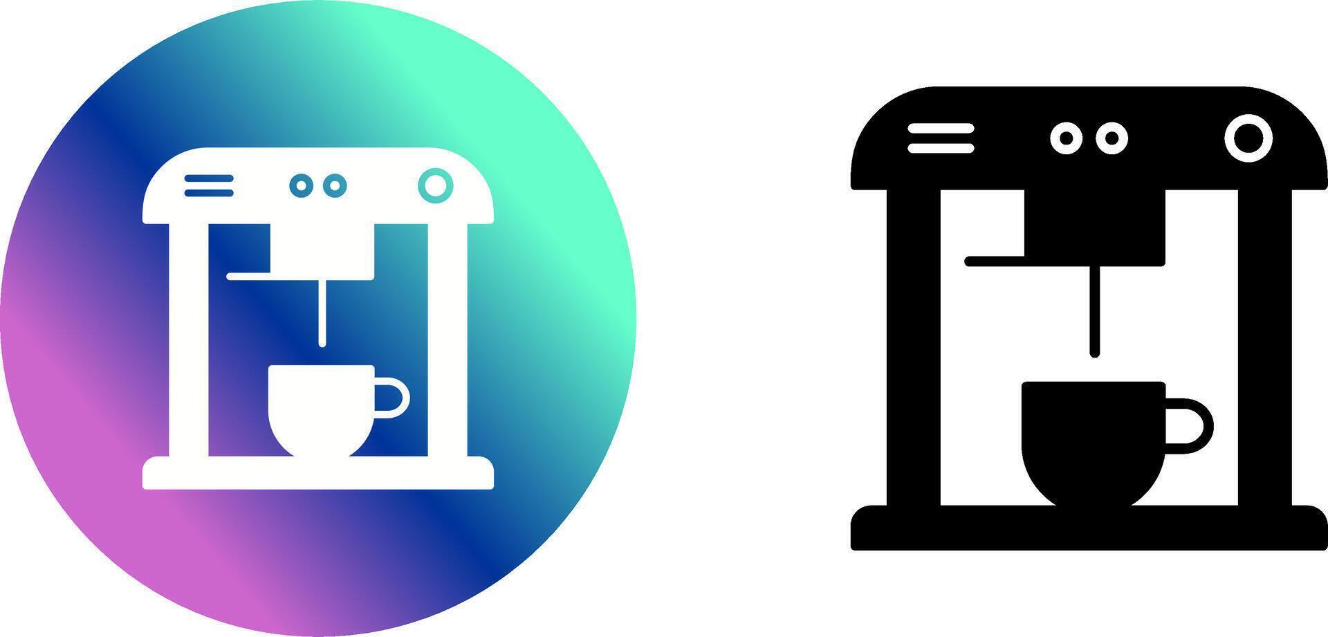 Unique Coffee Machine Icon Design vector