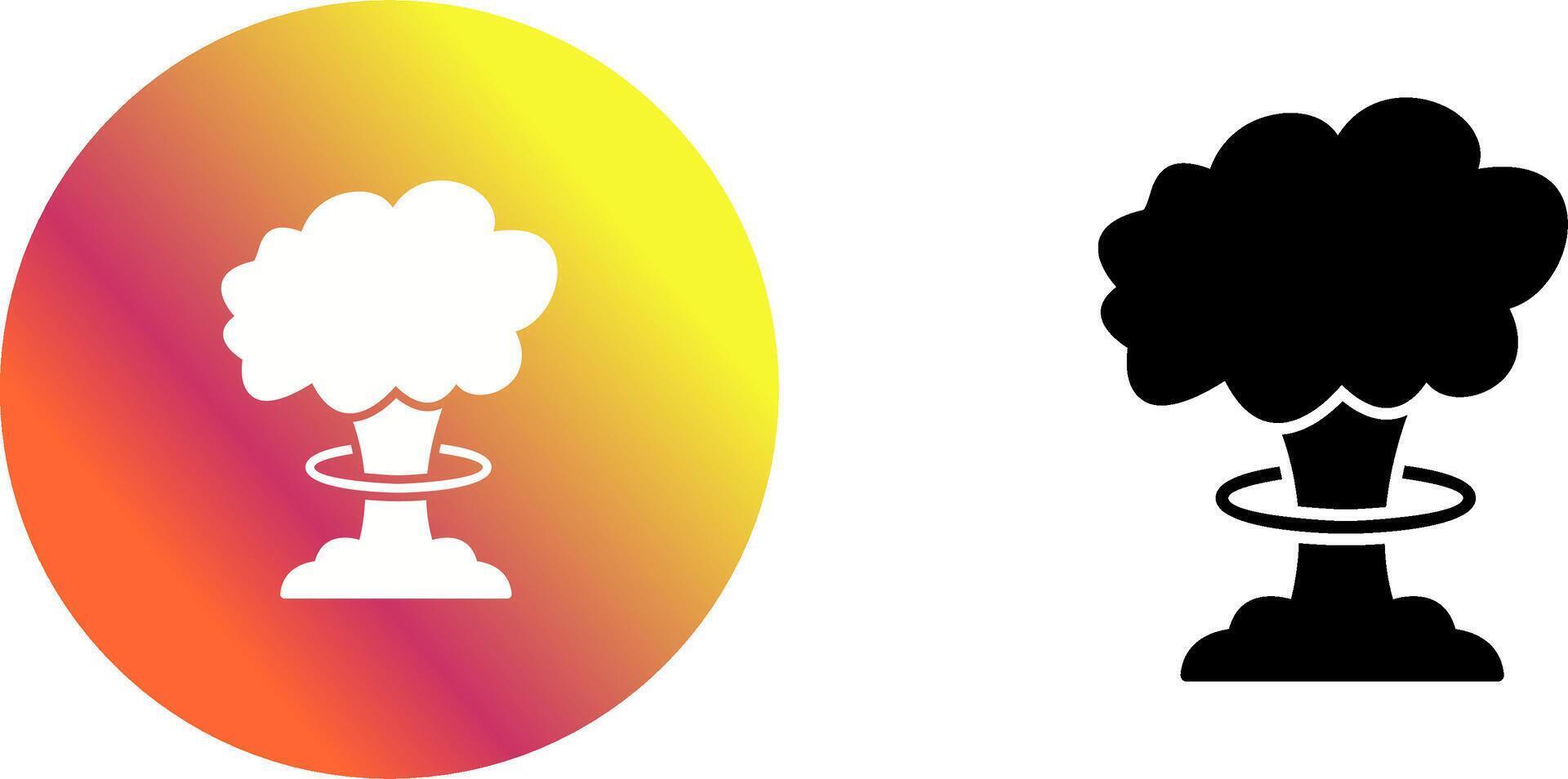 Unique Bomb Blast Icon Design vector