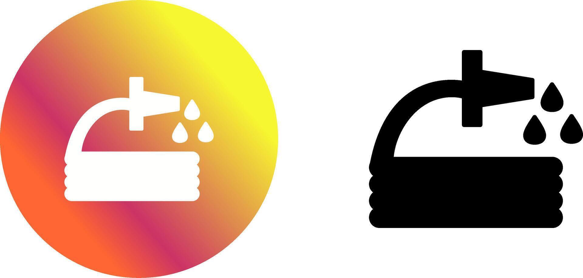 Unique Water Hose Icon Design vector