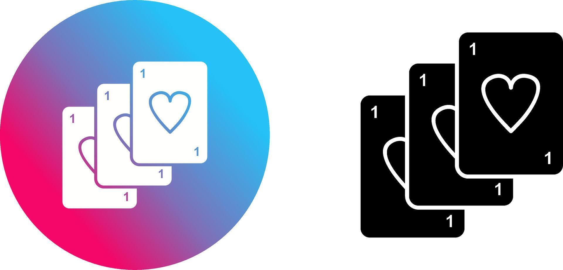Unique Deck of Cards Icon Design vector