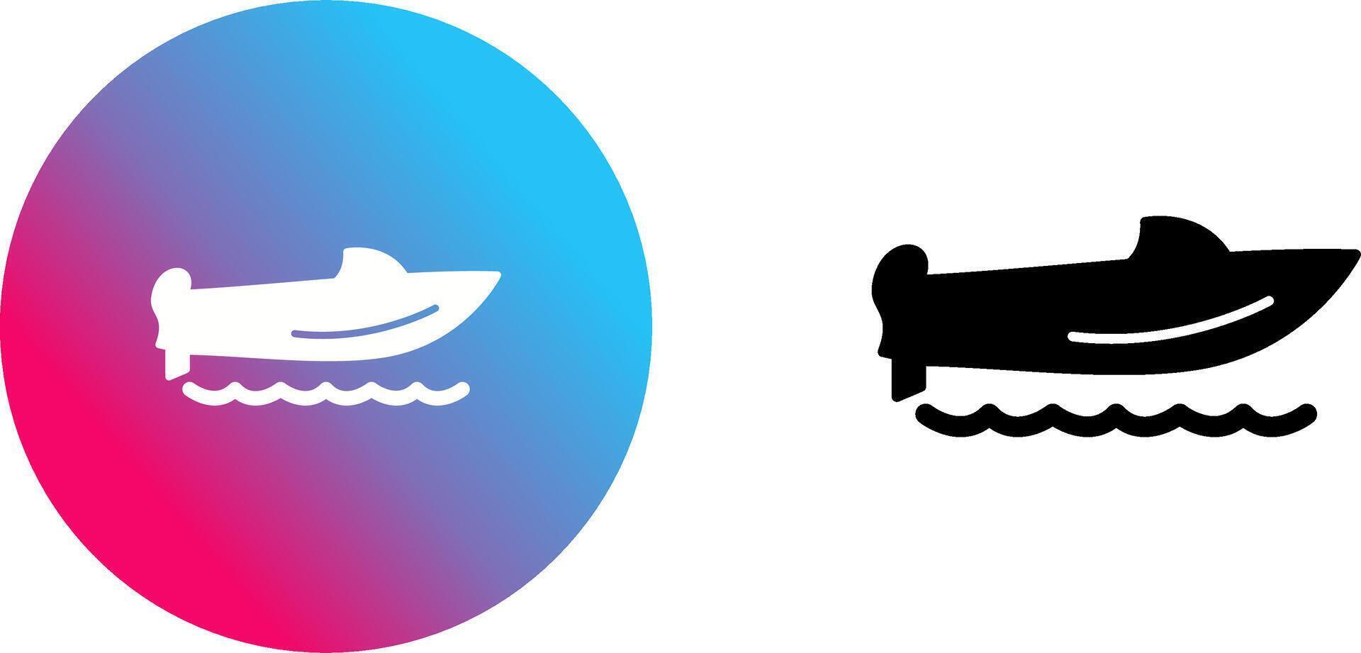 Speed Boat Icon Design vector