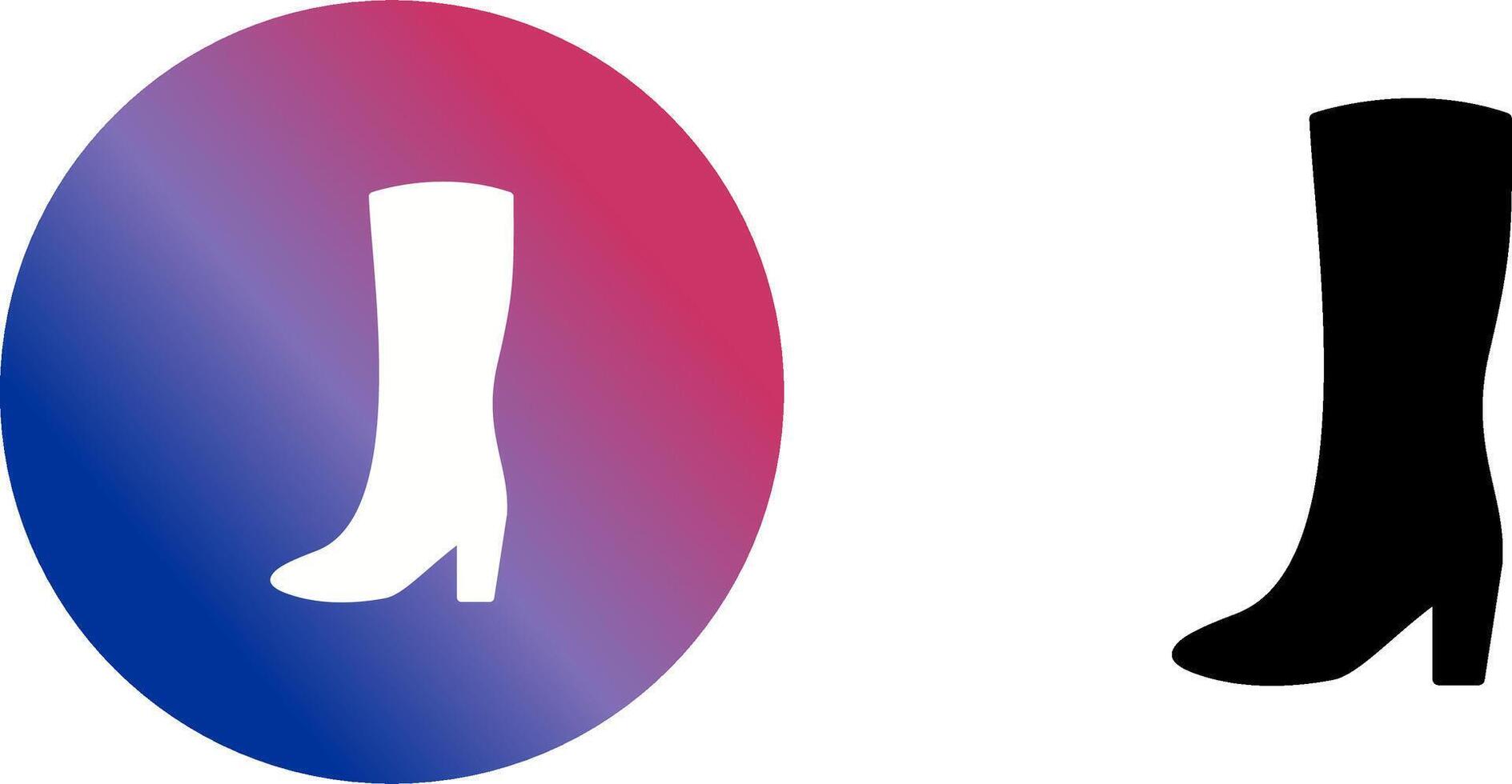 Long Boots Icon Design vector