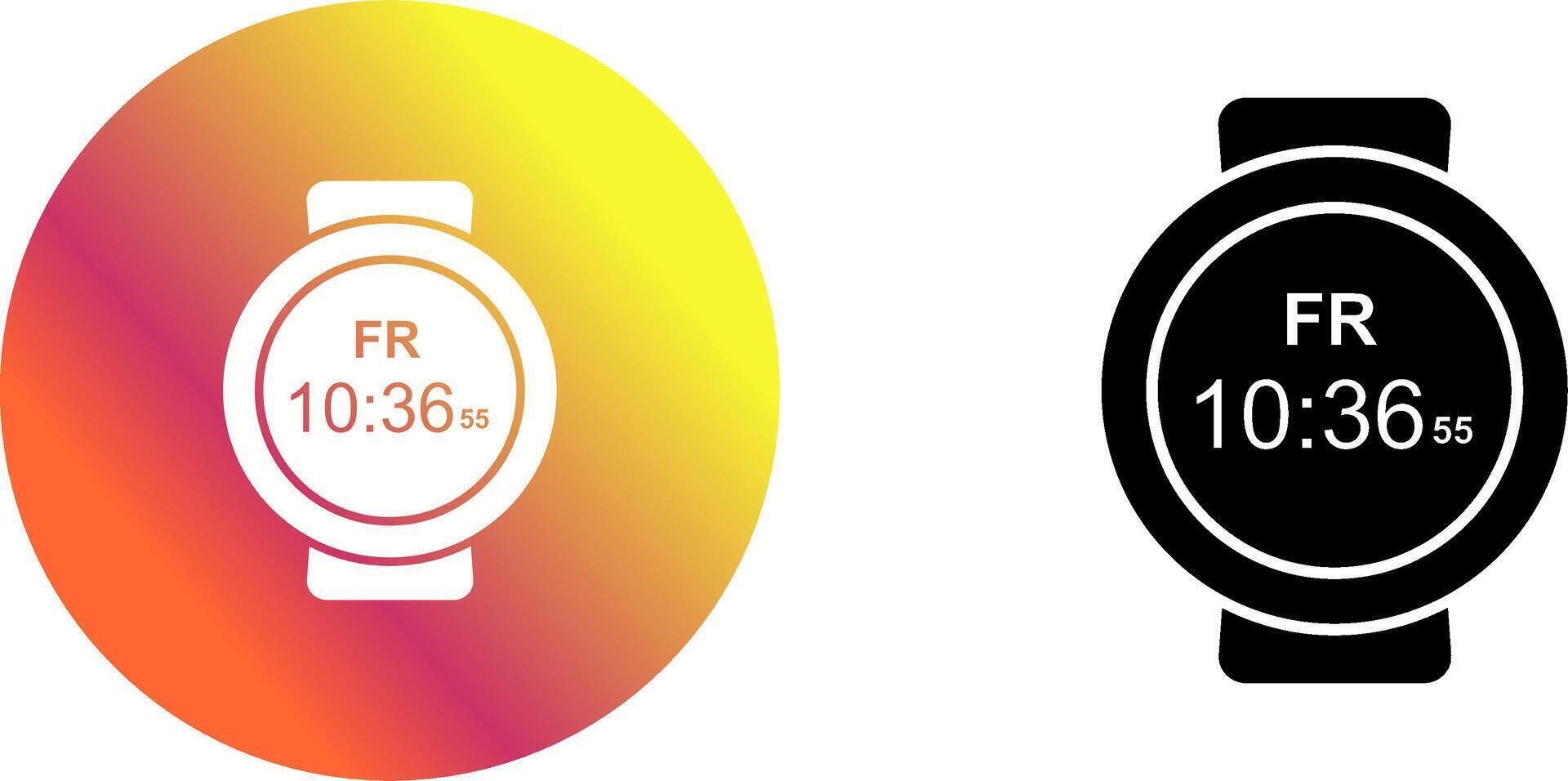 Sports Watch Icon Design vector