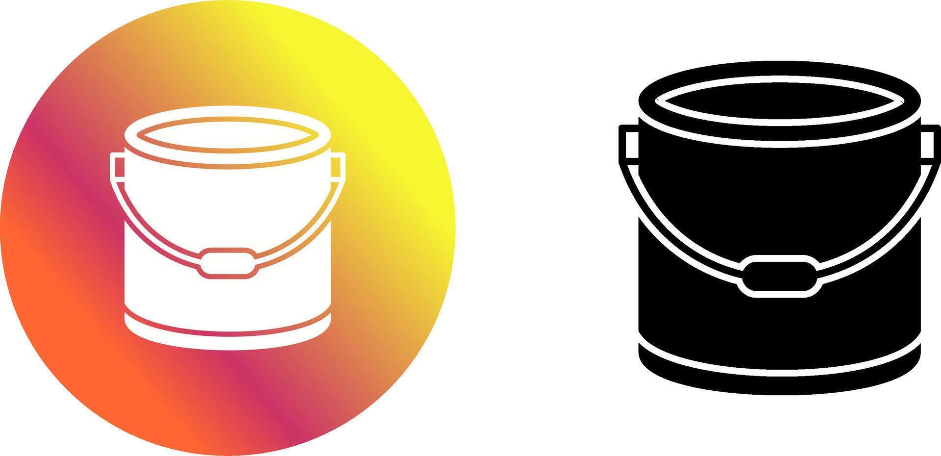 Paint Bucket Icon Design vector