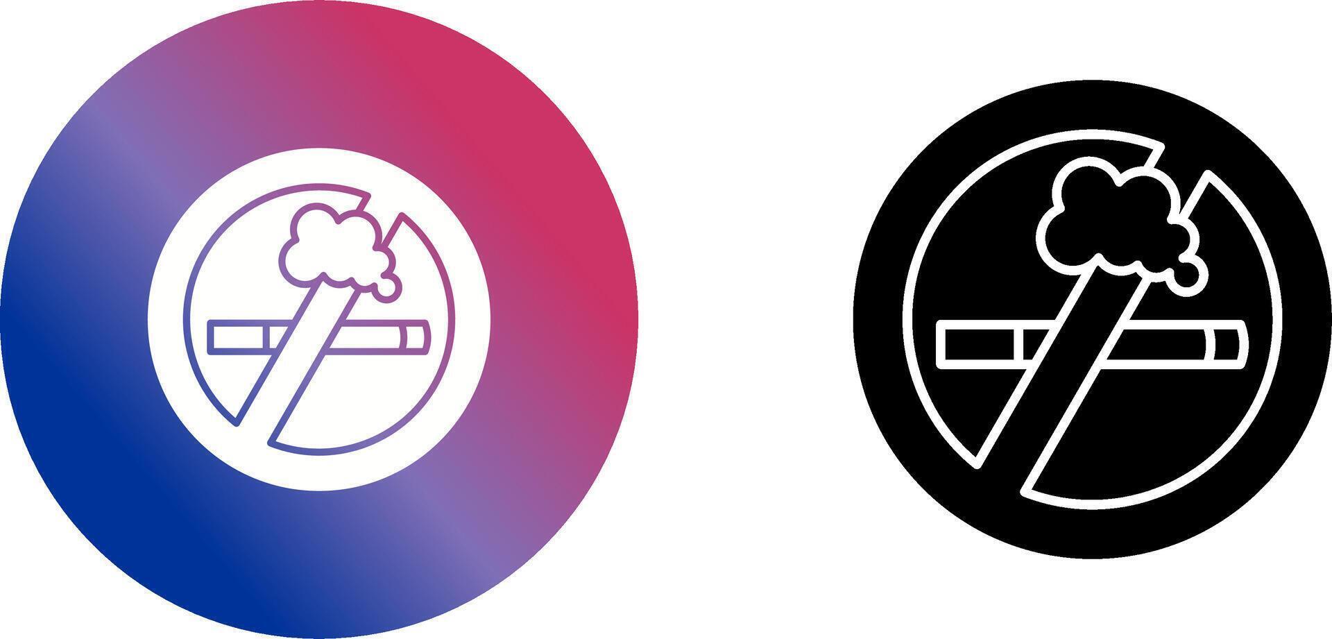 No Smoking Icon Design vector
