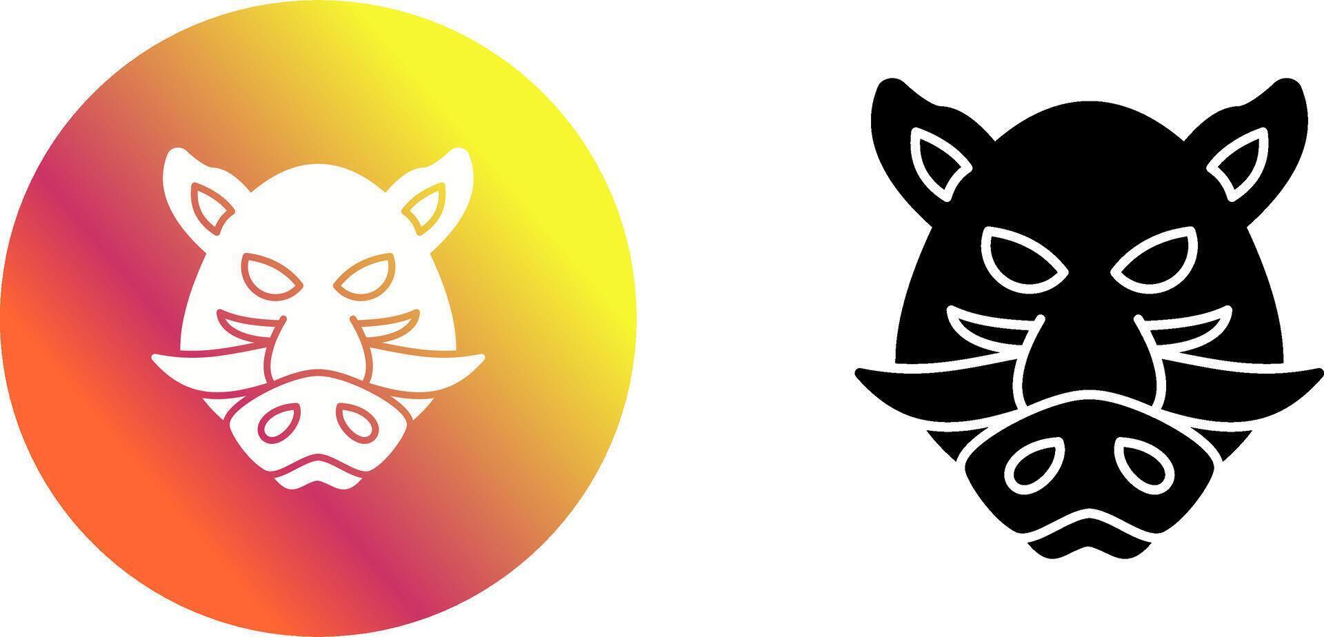 Boar Icon Design vector