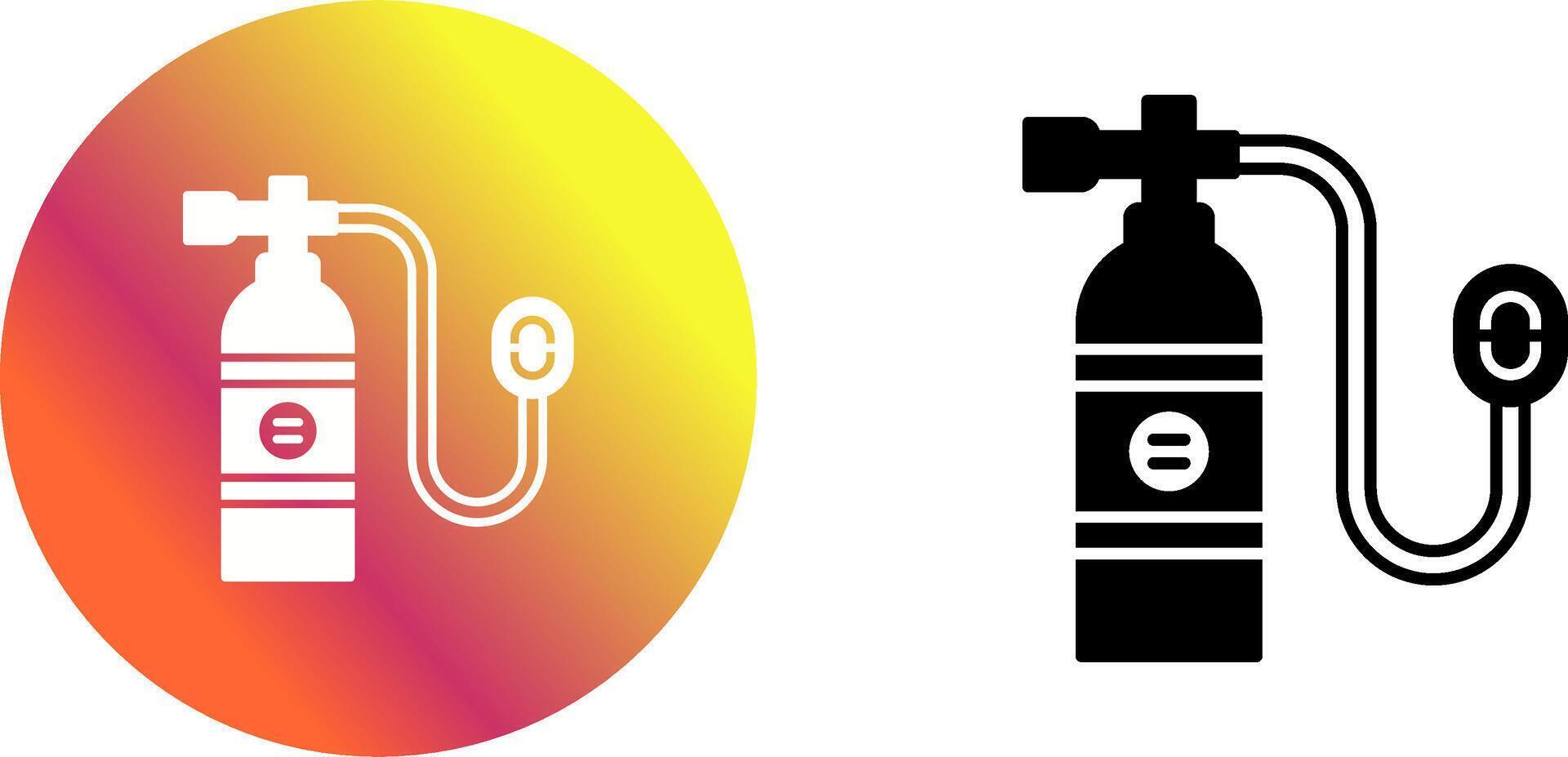 Oxygen Tank Icon Design vector
