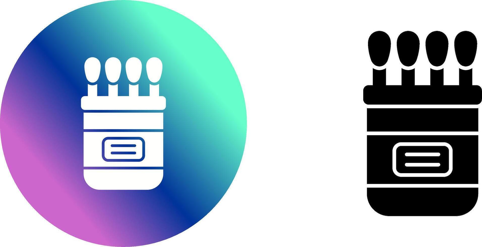 Cotton buds Icon Design vector