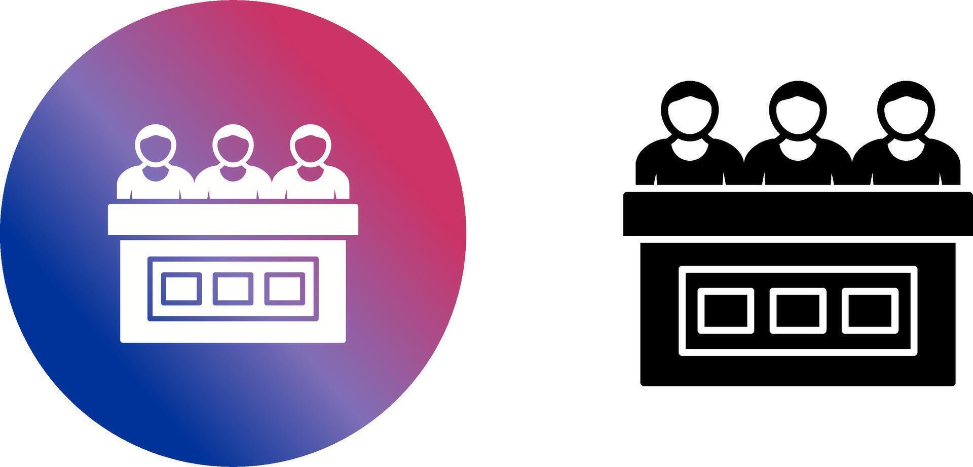 Jury Icon Design vector