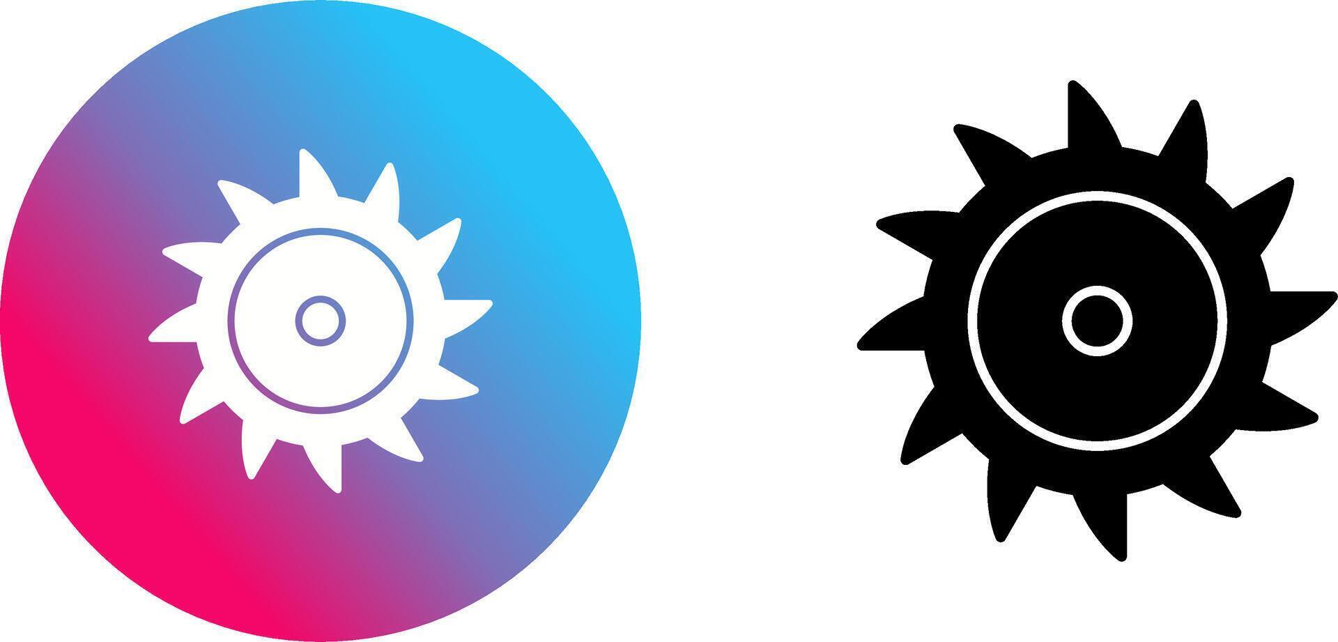 Saw Blade Icon Design vector