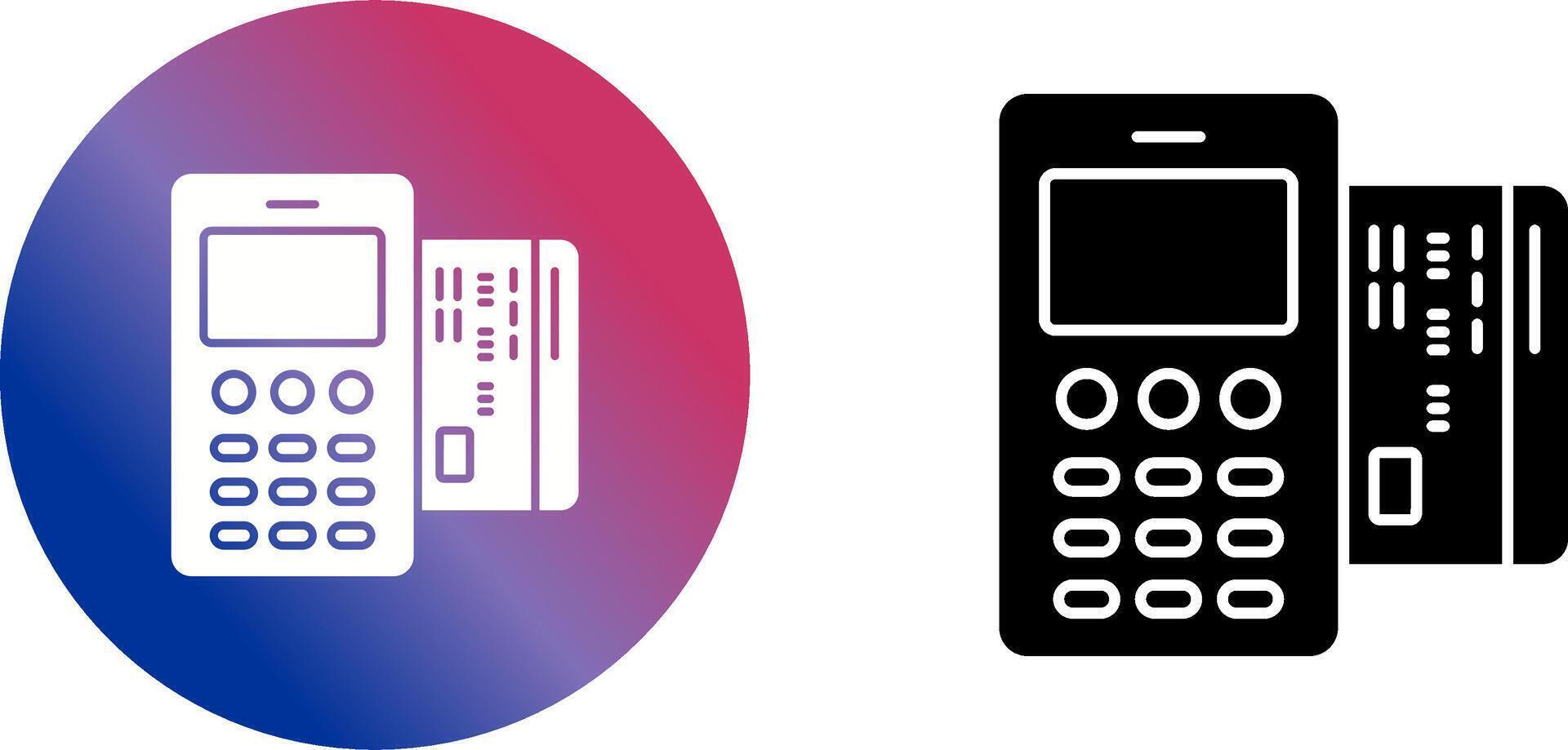 Card Machine Icon Design vector