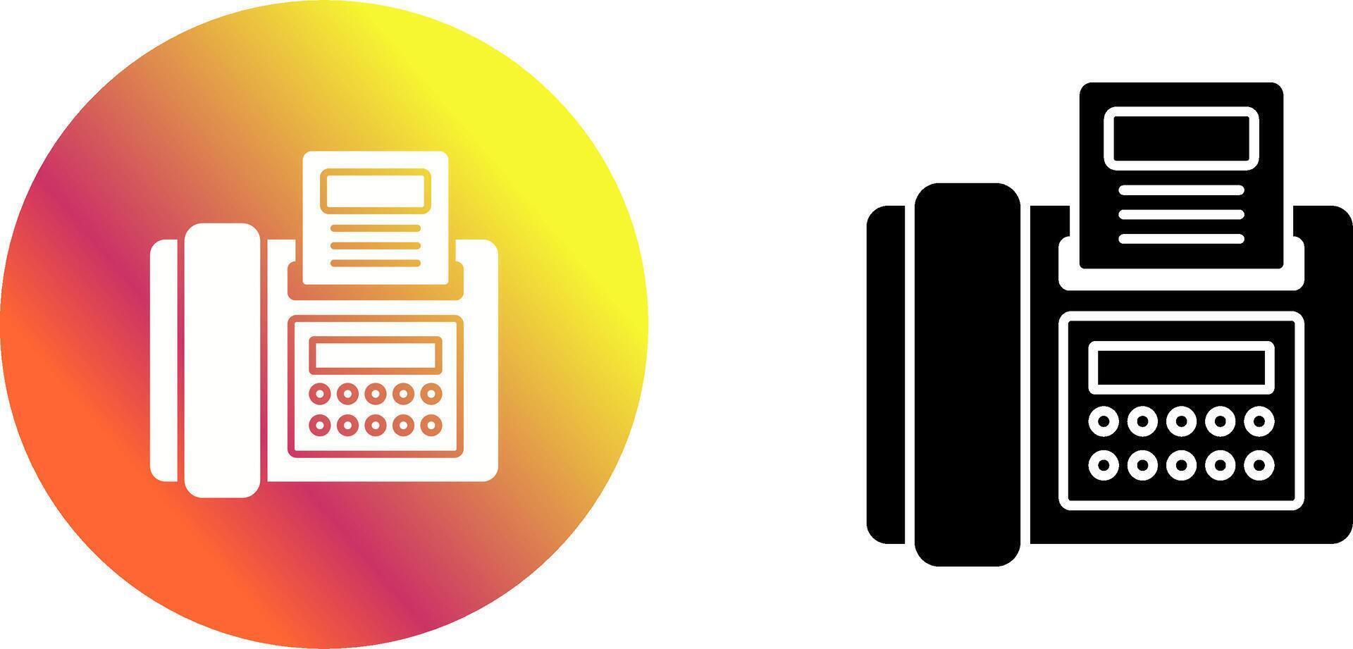 Fax Icon Design vector