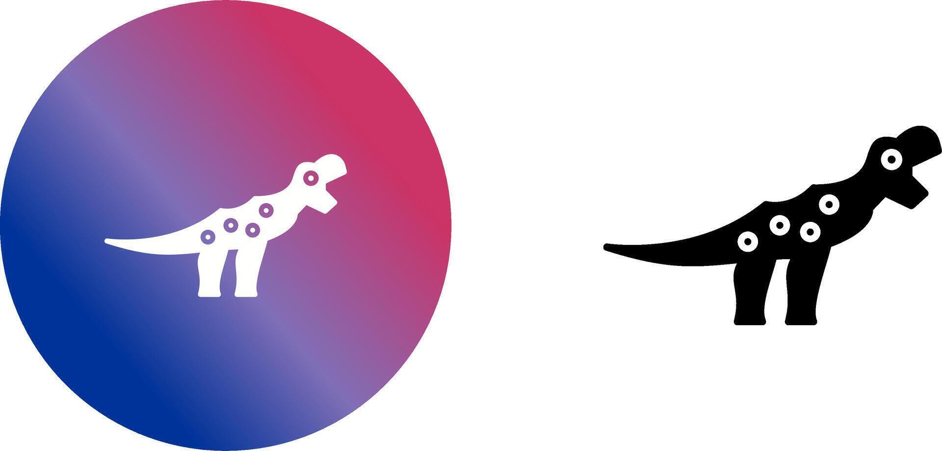 Dinosaur Icon Design vector