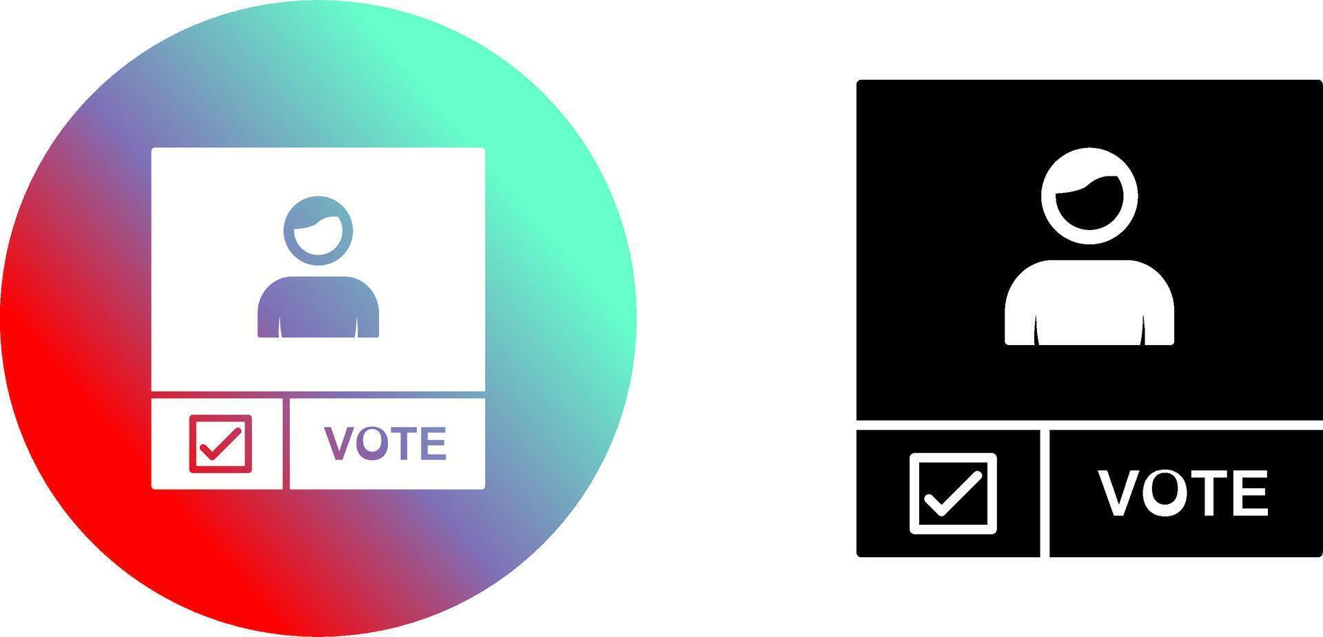 Candidate Banner Icon Design vector
